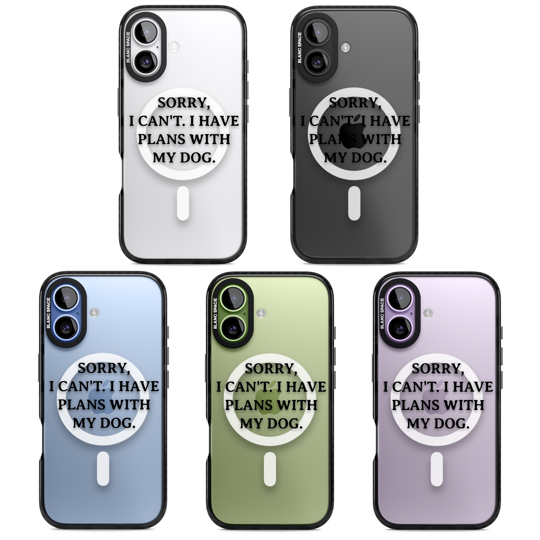 I Have Plans With My Dog iPhone 17 Impact Pro Black Phone Case APT Impact Protection