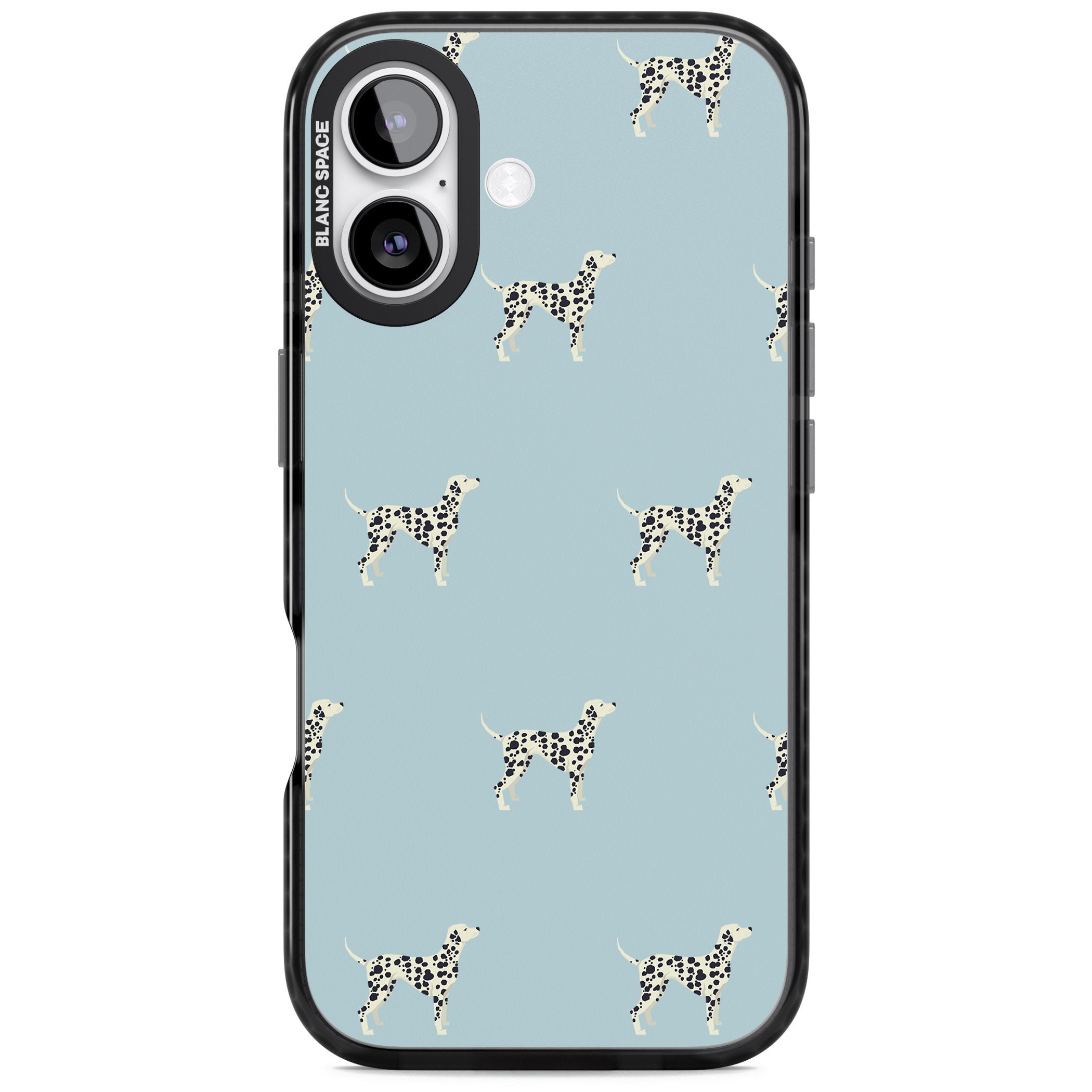 Dalmatian Pattern iPhone 17 Impact Pro Black Phone Case