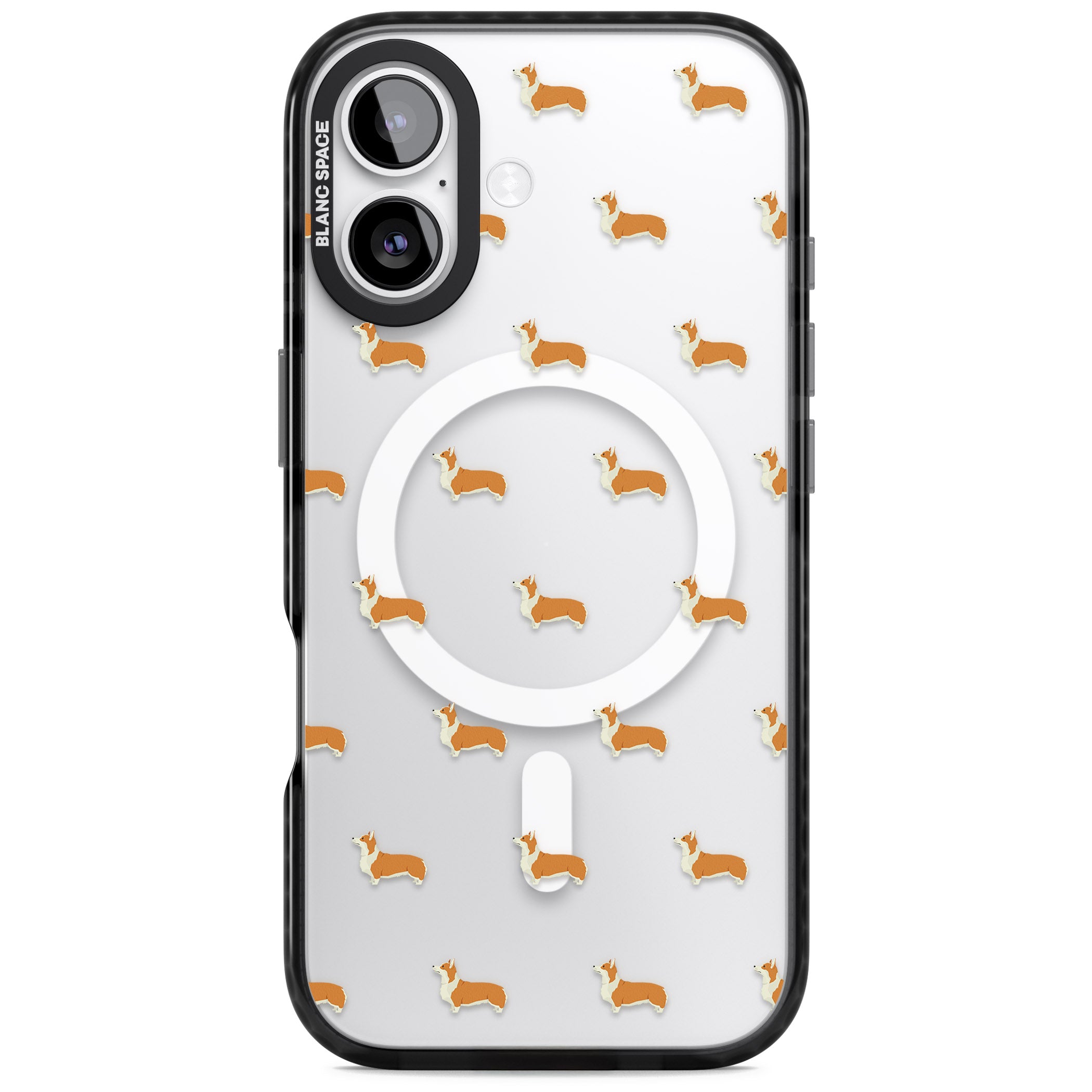 Pembroke Welsh Corgi Pattern iPhone 17 Impact Pro Black Phone Case