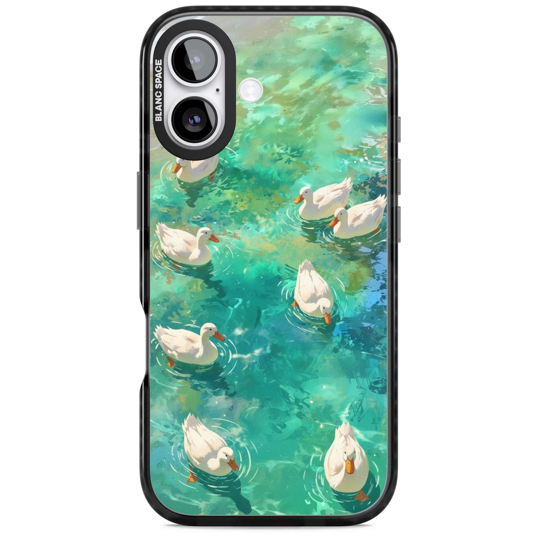 Ducks In The Pond for her iPhone case | Black Impact Magsafe case for iPhone 17