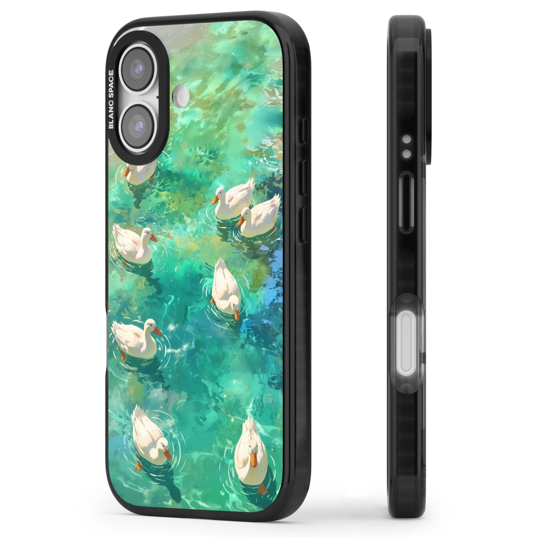 Ducks In The Pond for her iPhone case | Black Impact Magsafe case for iPhone 17