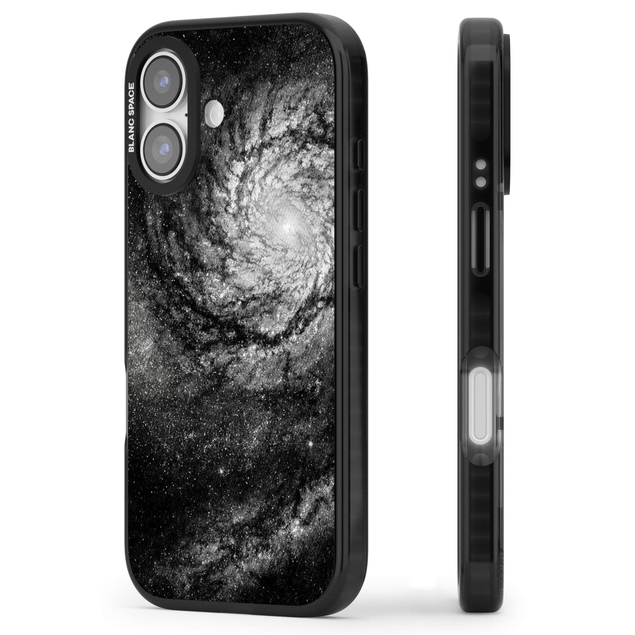 Night Sky Galaxies: Milky Way Galaxy iPhone 17 Impact Pro Black Phone Case Side Profile