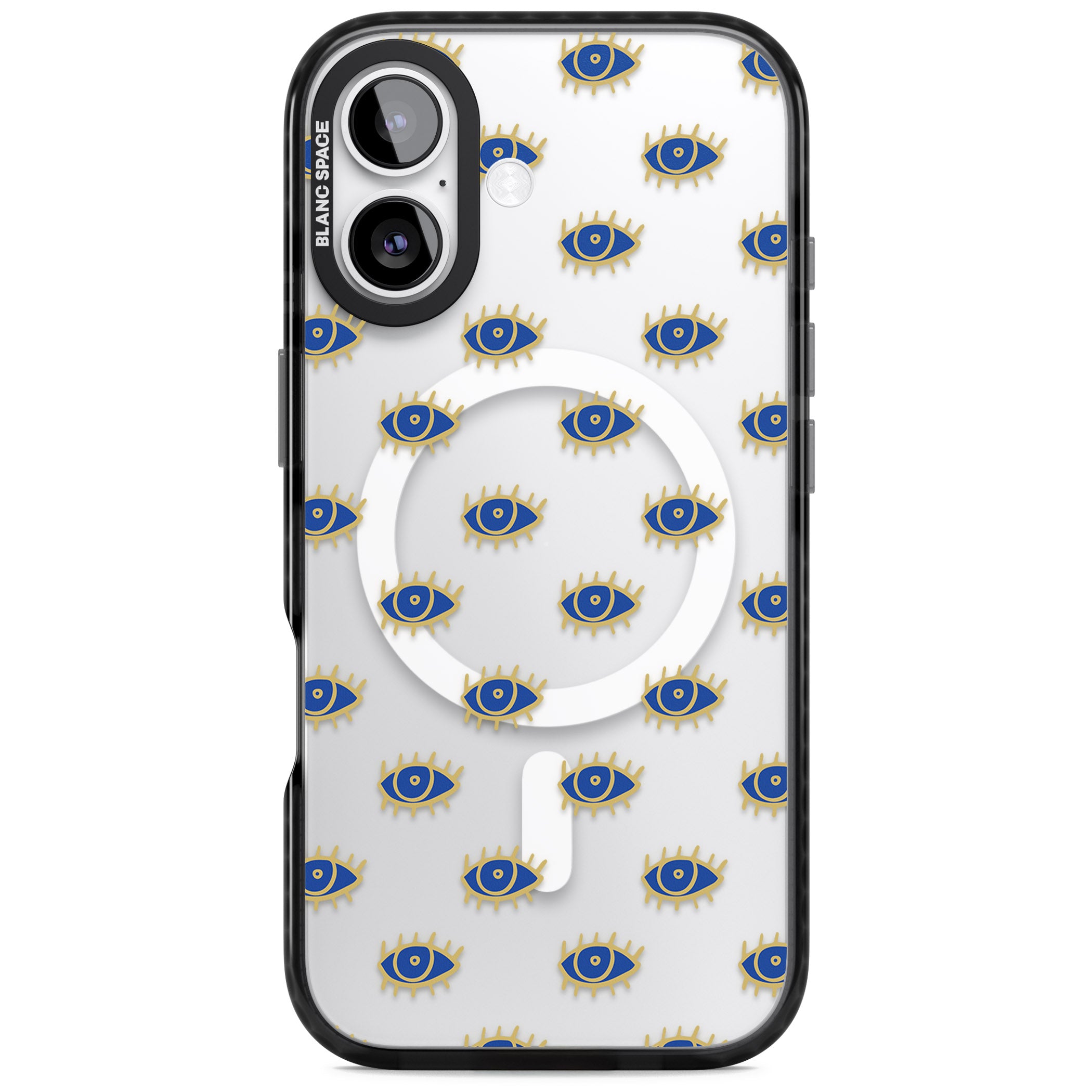 Psychedelic Eyes Pattern Classic iPhone 17 Impact Pro Black Phone Case
