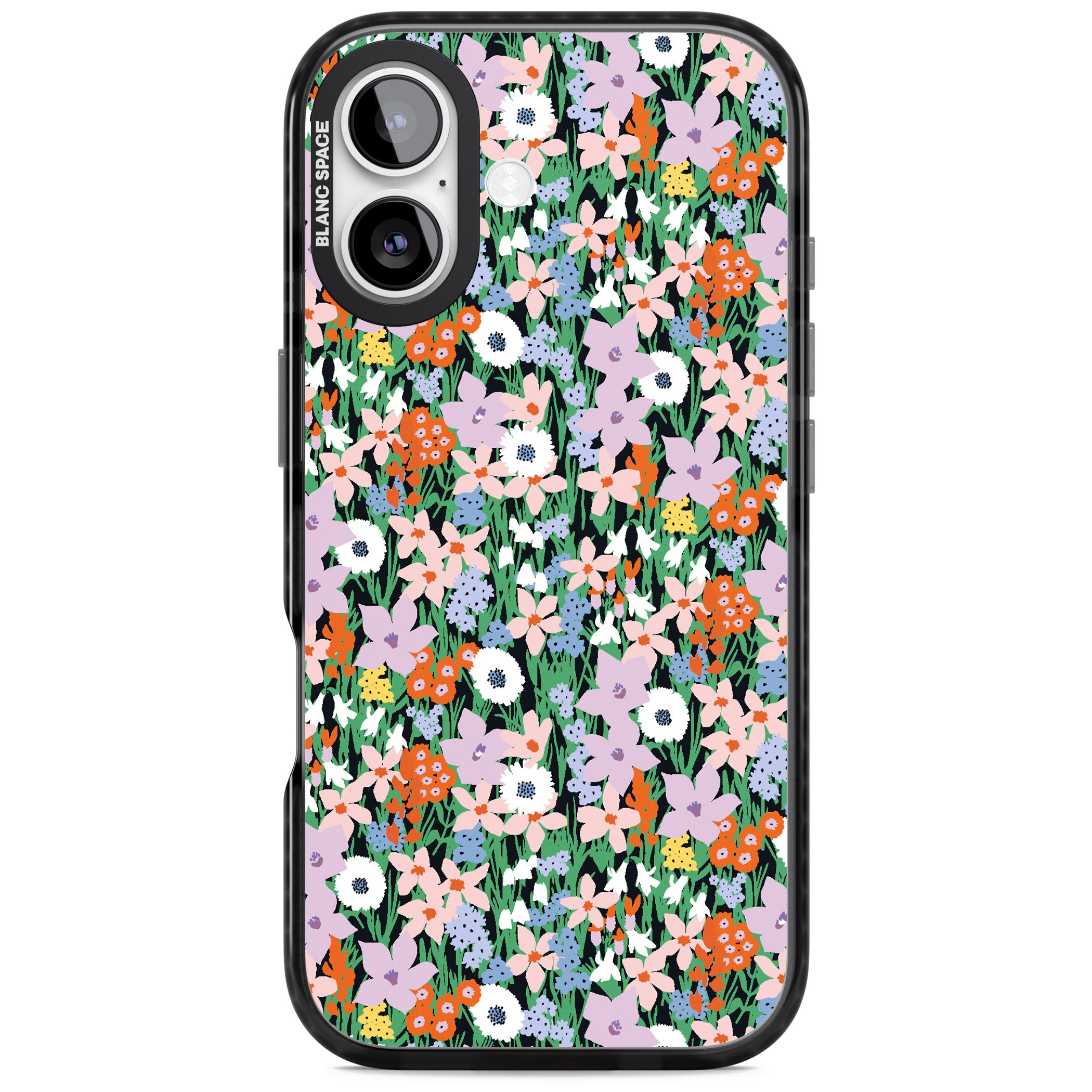Jazzy Floral Mix iPhone 17 Impact Pro Black Phone Case