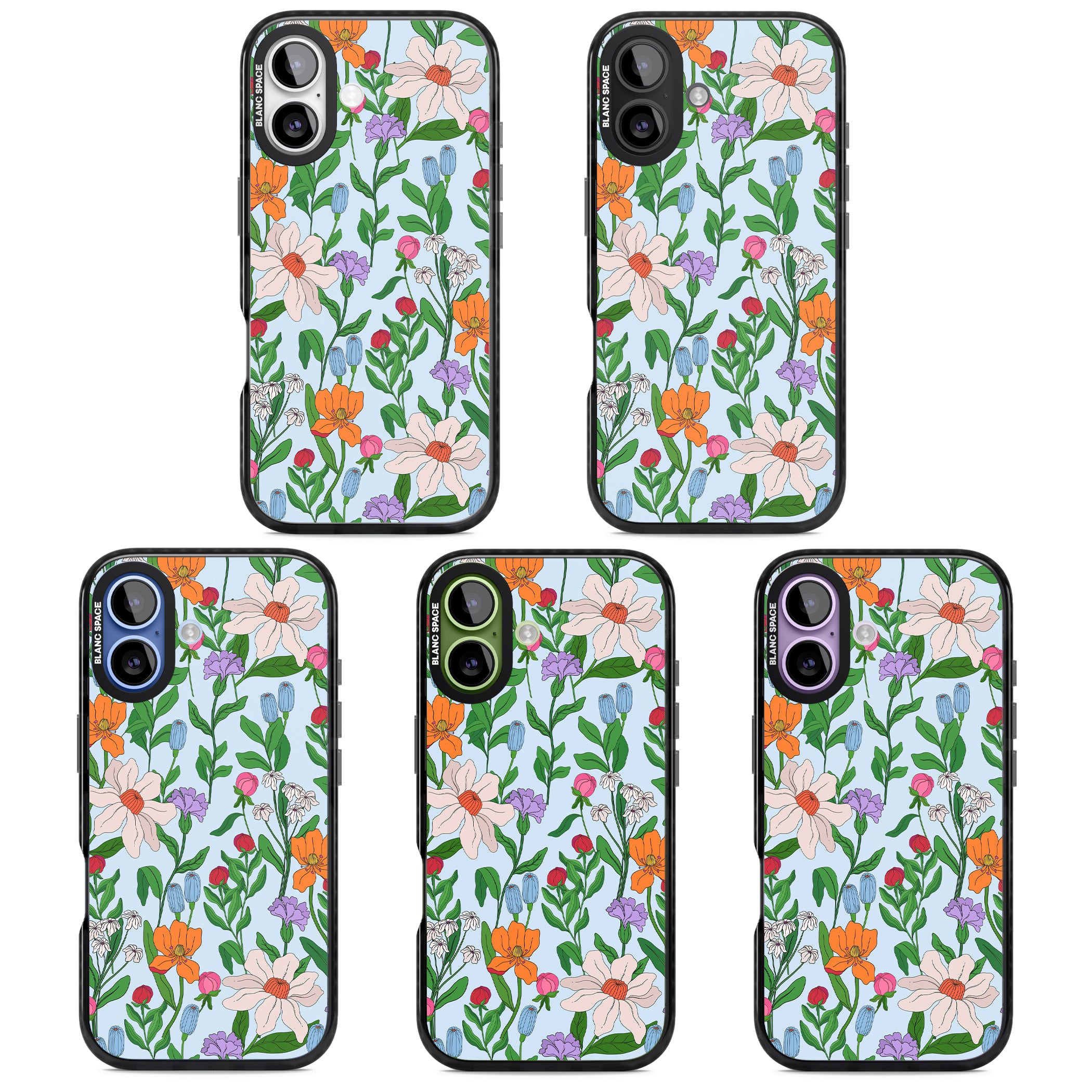 Full Bloom Background iPhone 17 Impact Pro Black Phone Case APT Impact Protection