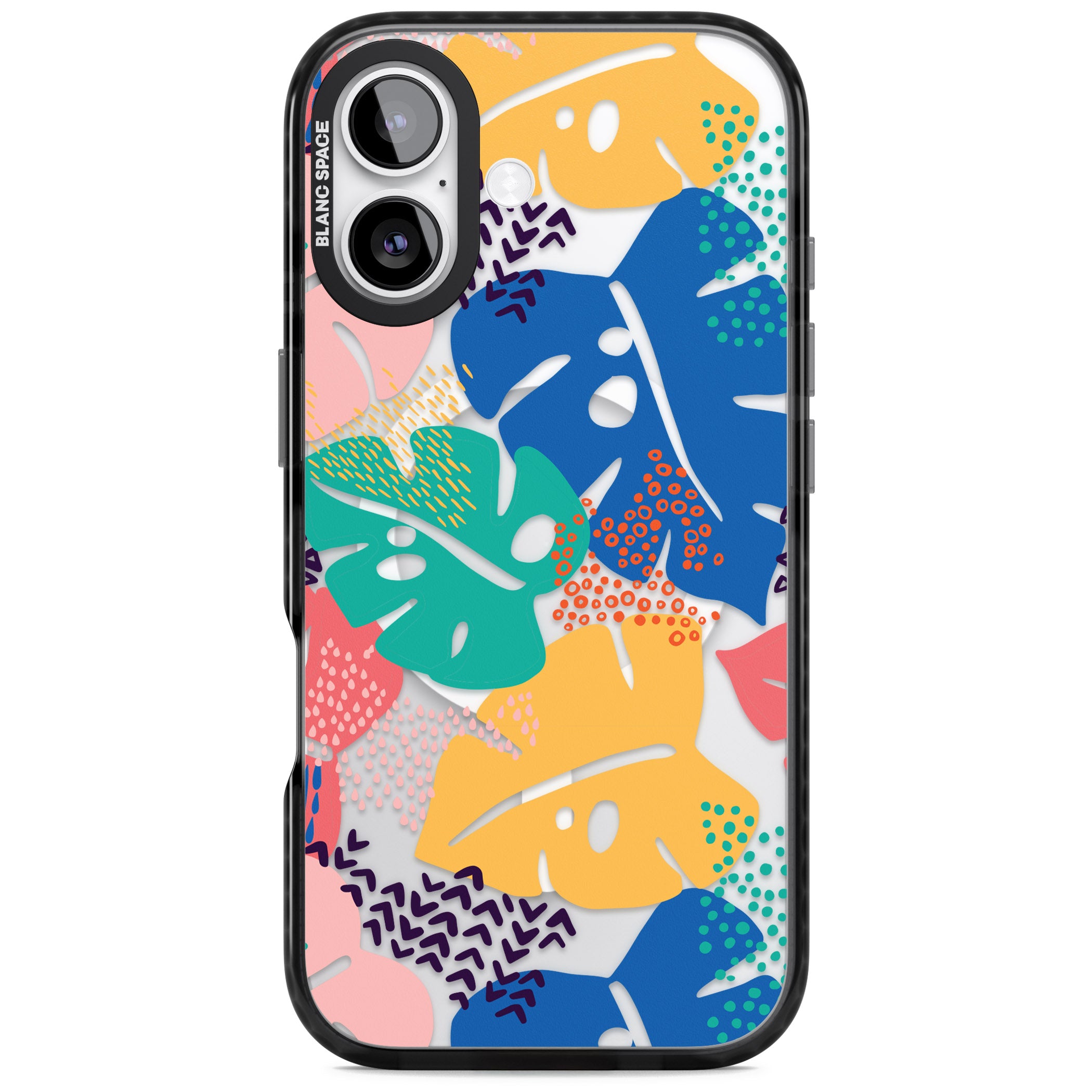 Vibrant Leaves iPhone 17 Impact Pro Black Phone Case
