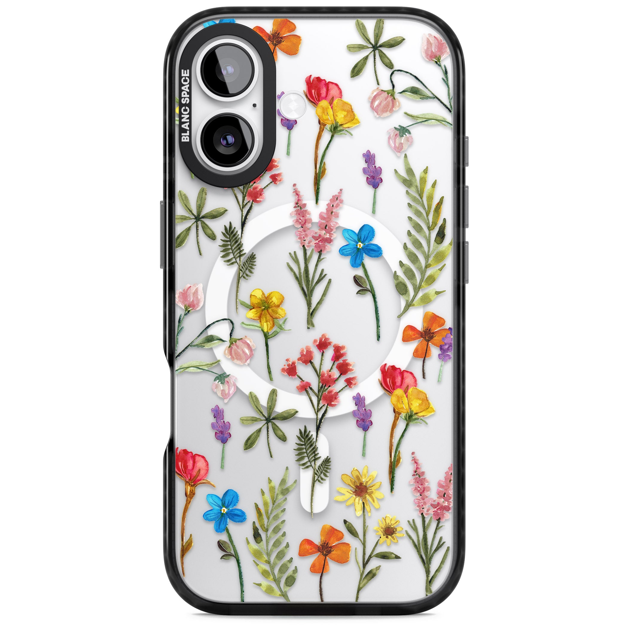 Spring Botanicals iPhone 17 Impact Pro Black Phone Case
