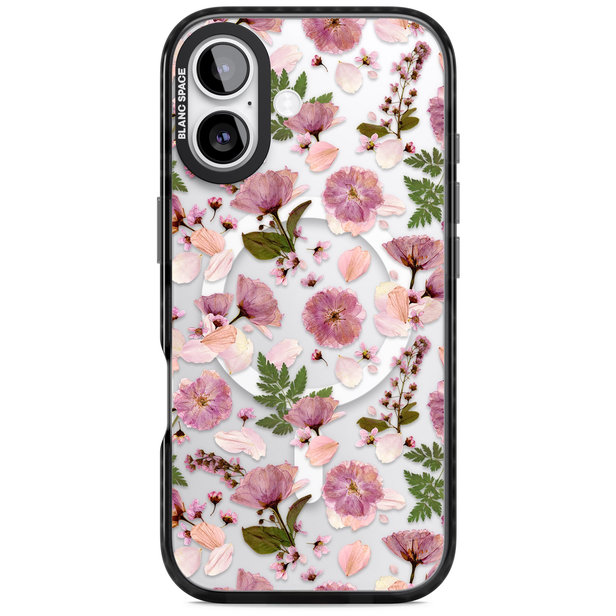 Floral Fantasy Menagerie iPhone 17 Impact Pro Black Phone Case