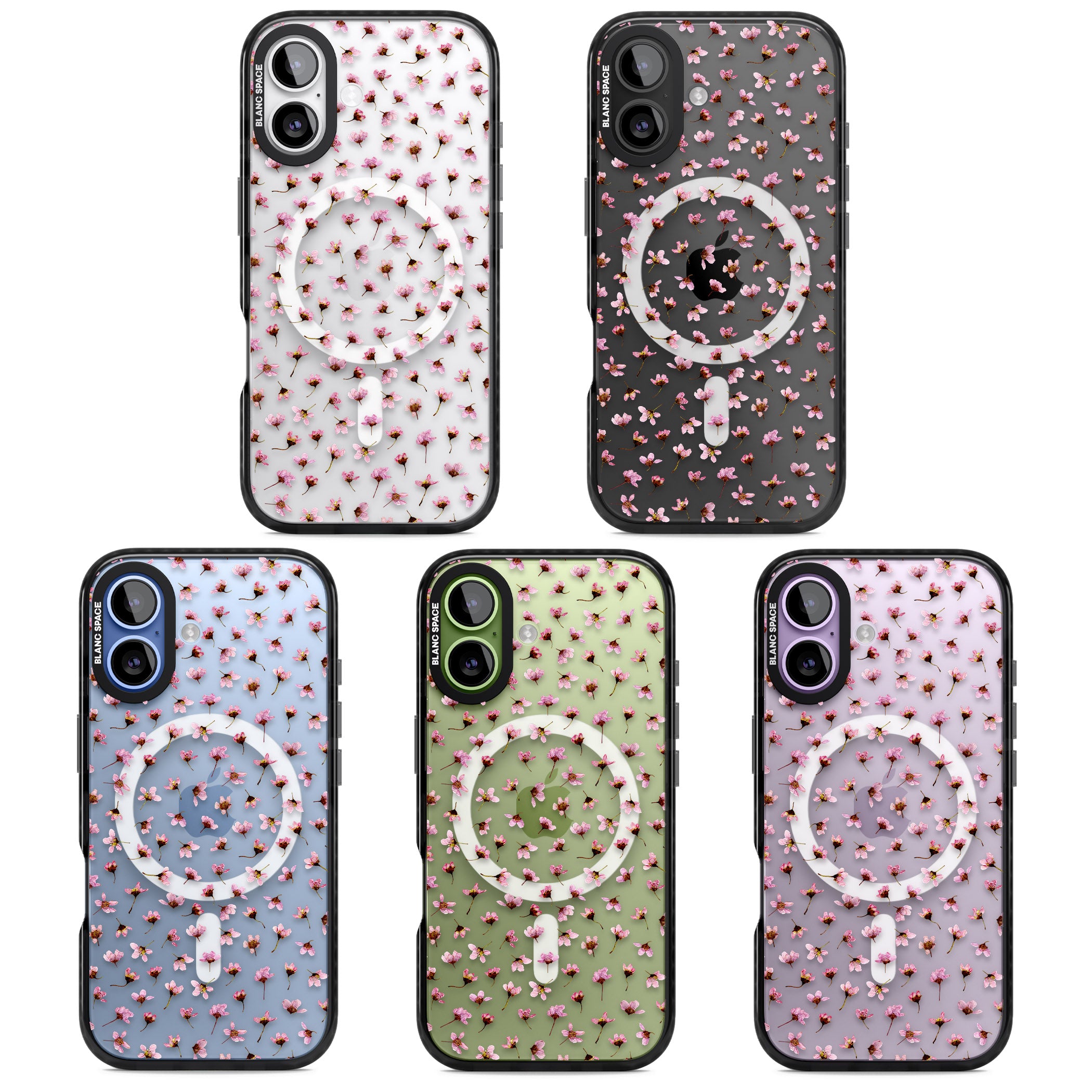 Pink Blossom iPhone 17 Impact Pro Black Phone Case APT Impact Protection