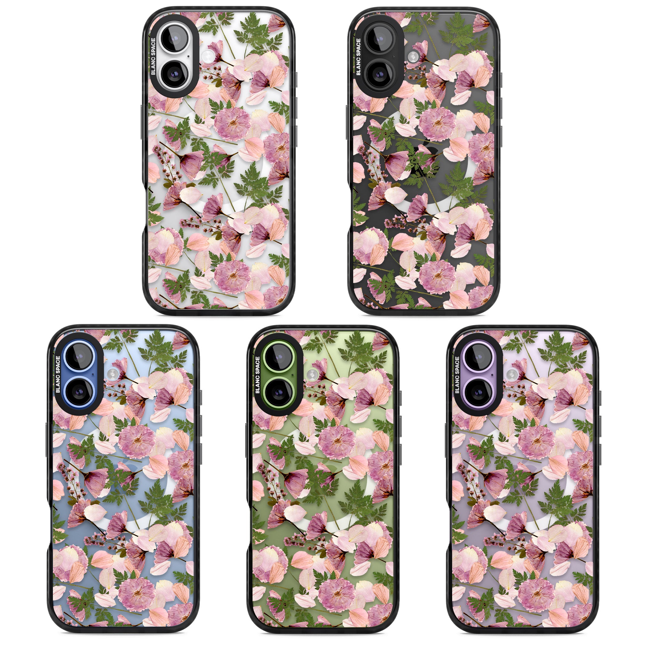 Pink Floral Appreciation iPhone 17 Impact Pro Black Phone Case APT Impact Protection