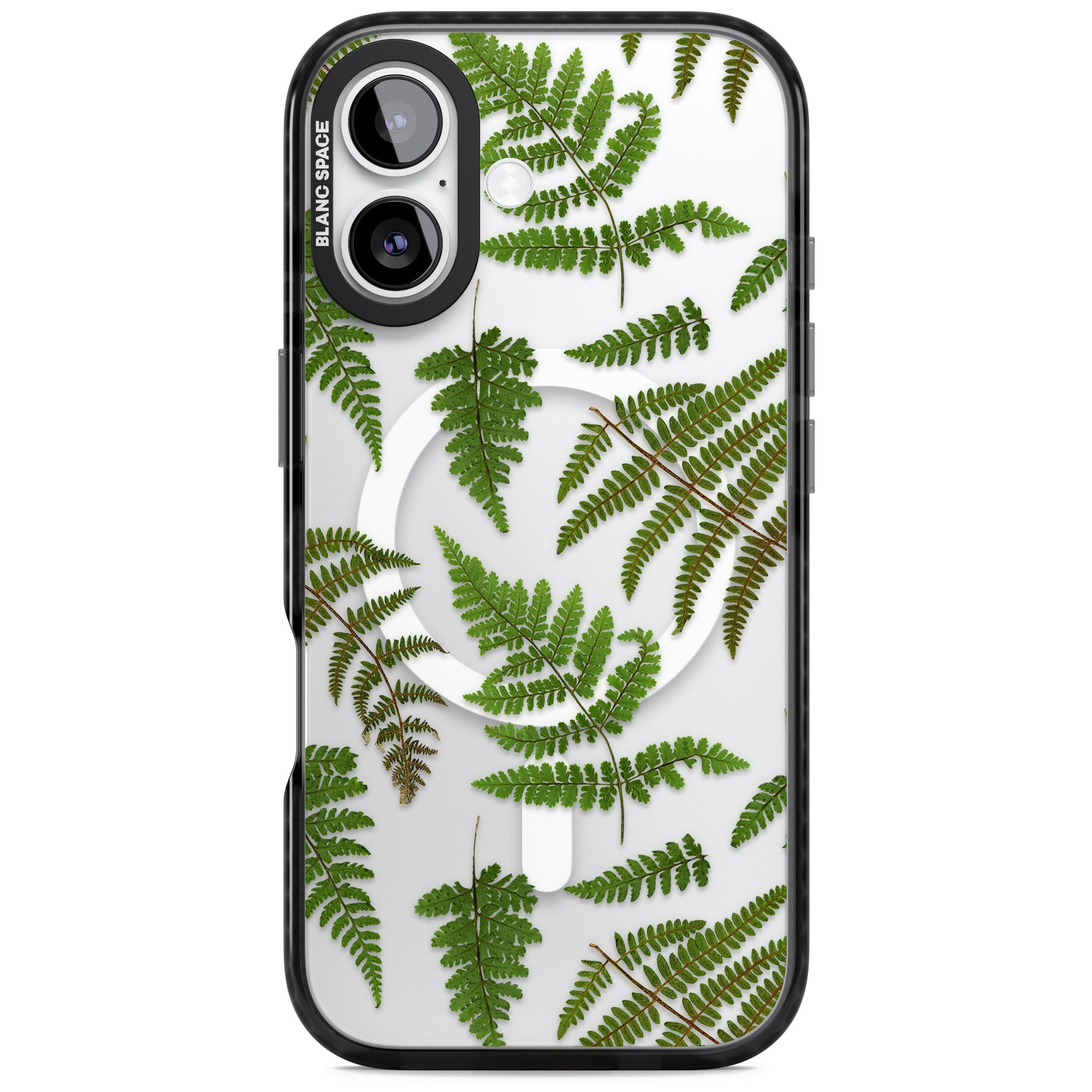 Leafy Ferns iPhone 17 Impact Pro Black Phone Case