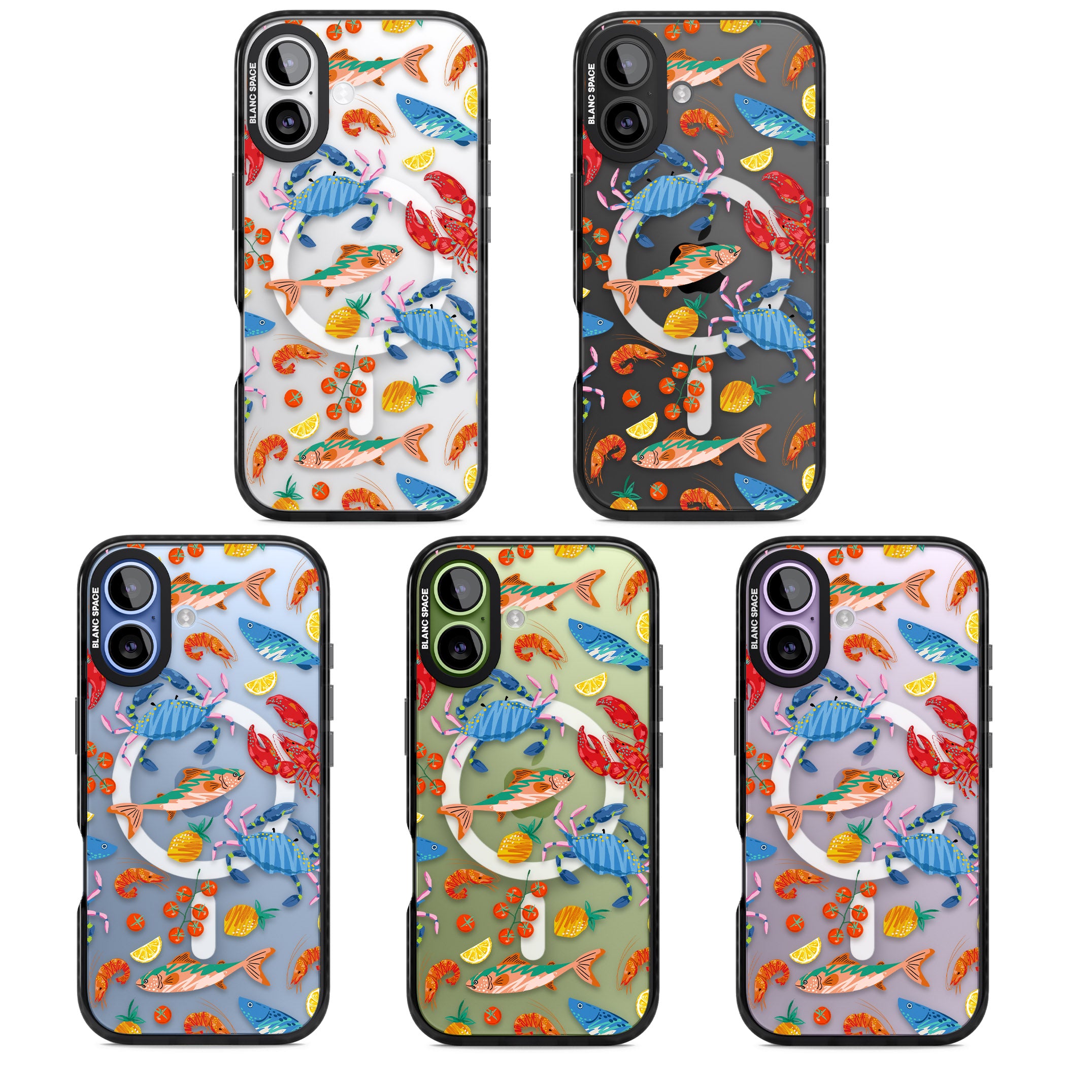 Vibrant Sealife iPhone 17 Impact Pro Black Phone Case APT Impact Protection
