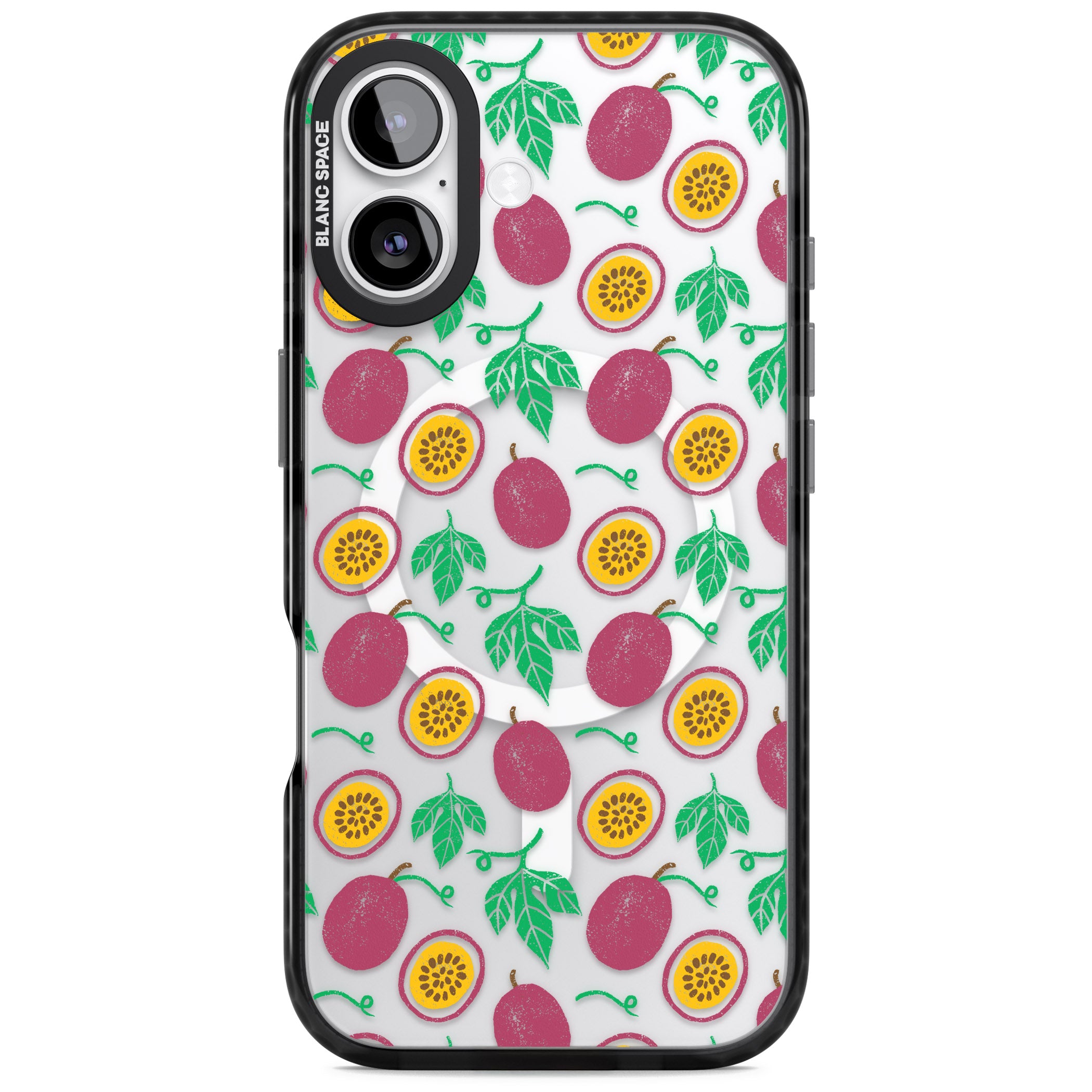 Passion Fruit Paradise iPhone 17 Impact Pro Black Phone Case