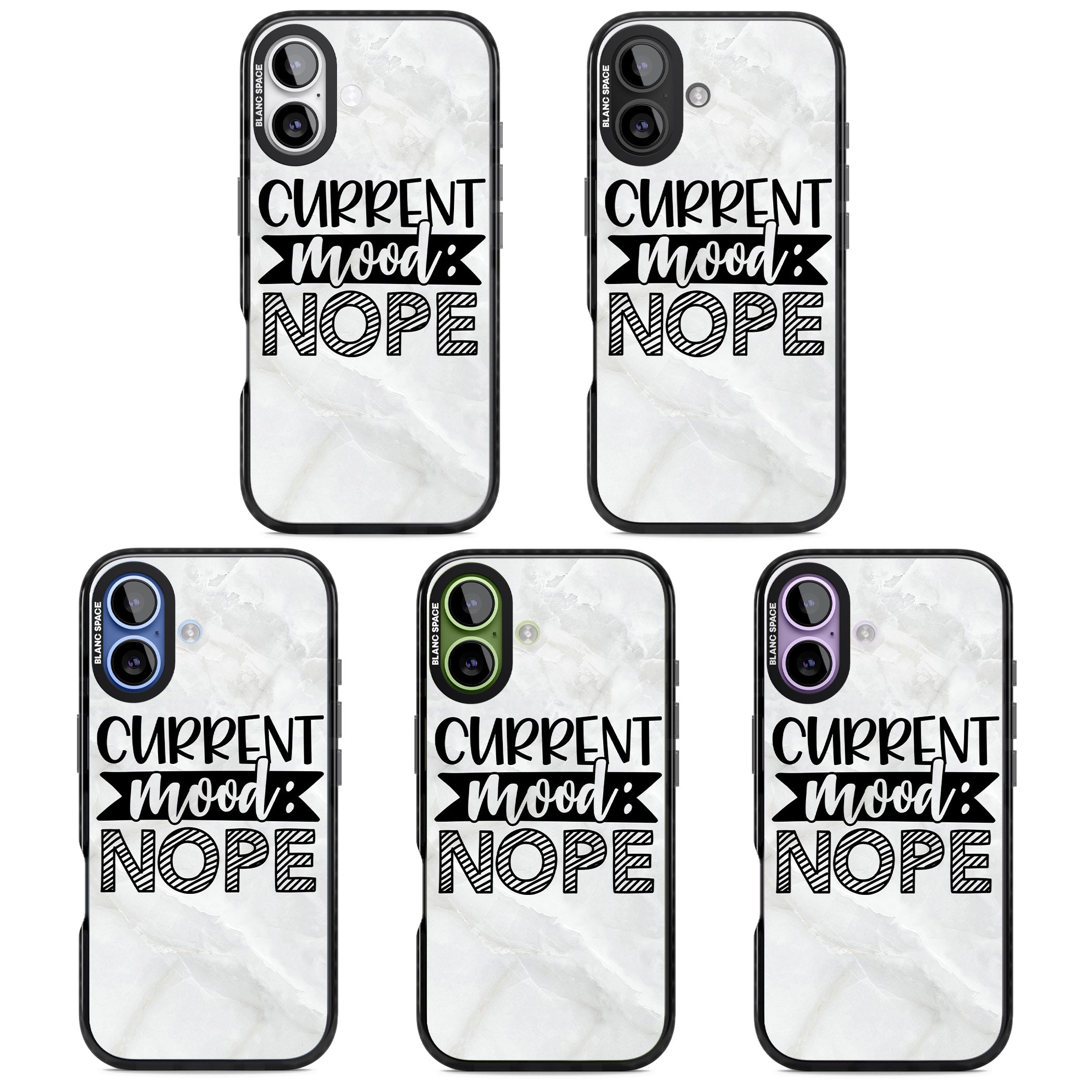Current Mood Nope iPhone 17 Impact Pro Black Phone Case APT Impact Protection