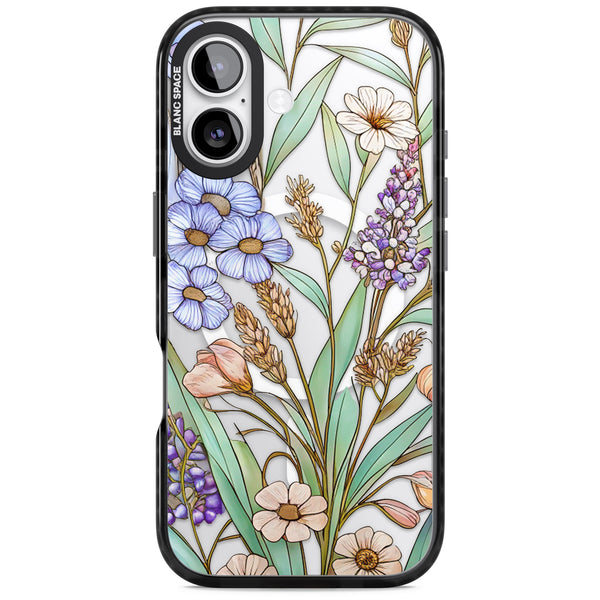 Glass Lavenders & Daisies