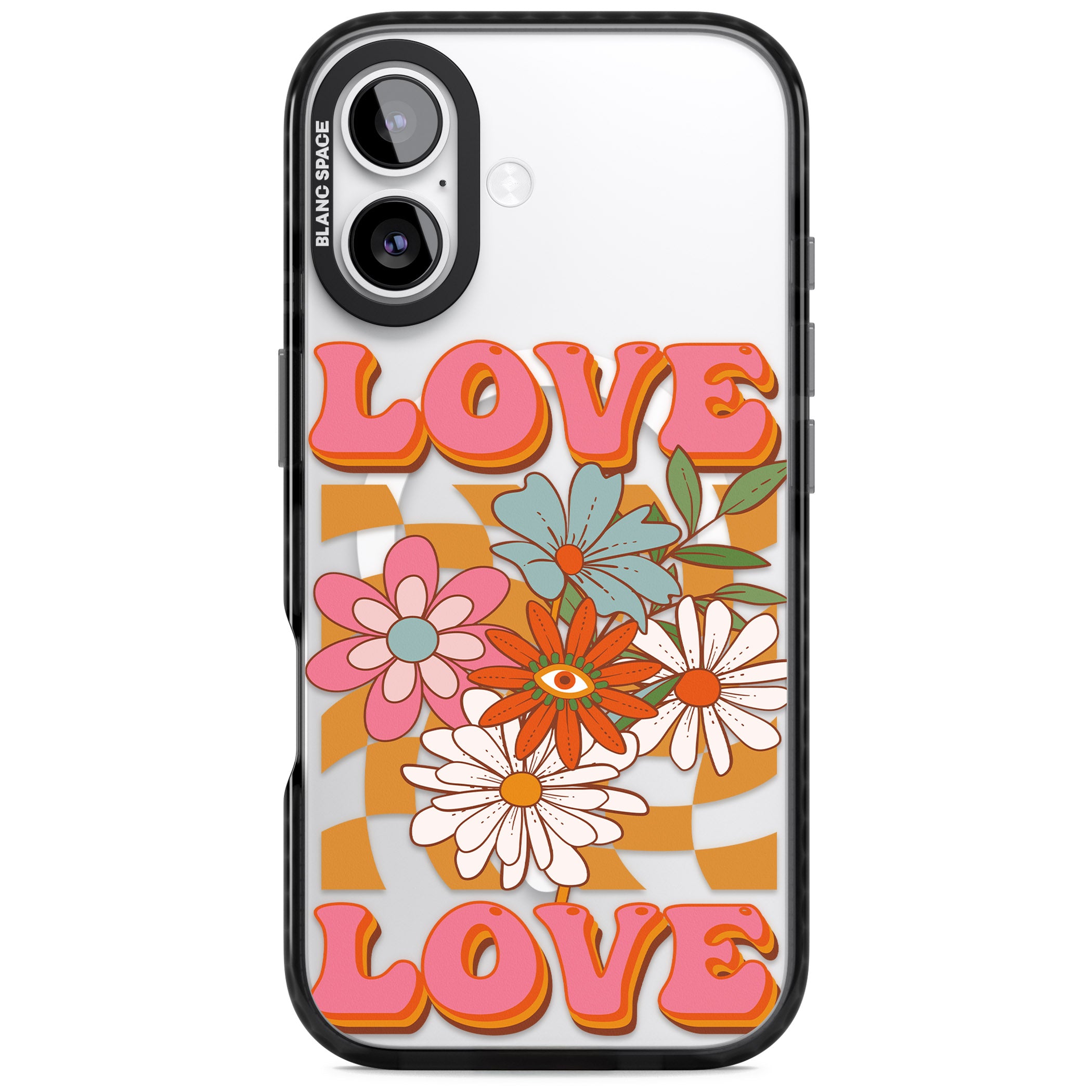 Love Bloom iPhone 17 Impact Pro Black Phone Case