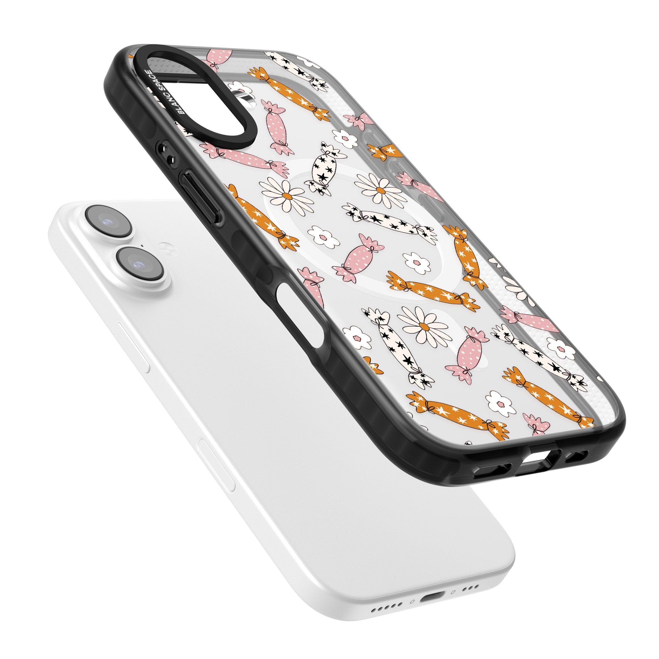 Floral Candy iPhone 17 Impact Pro Black Phone Case Colours