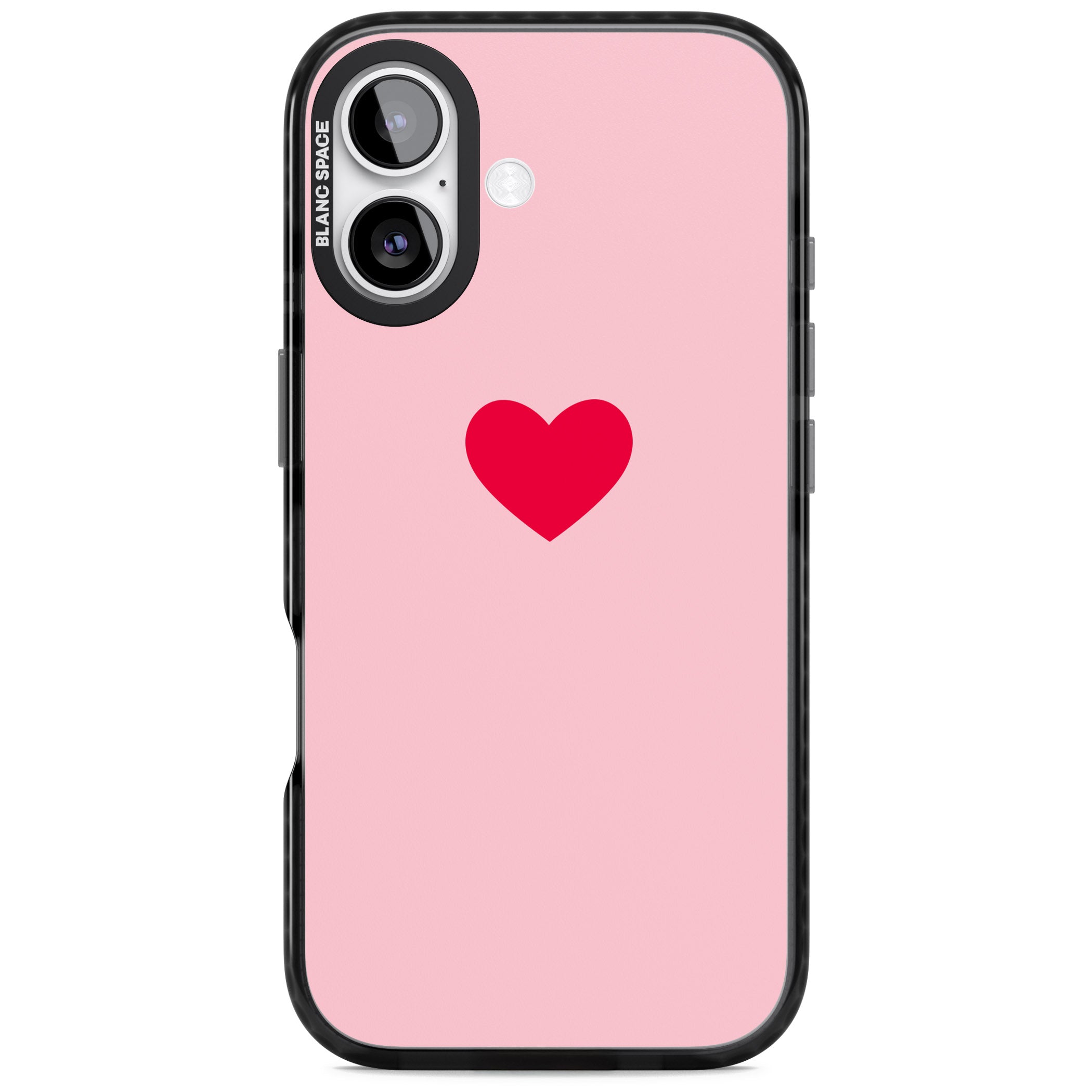 Red & Pink Heart iPhone 17 Impact Pro Black Phone Case