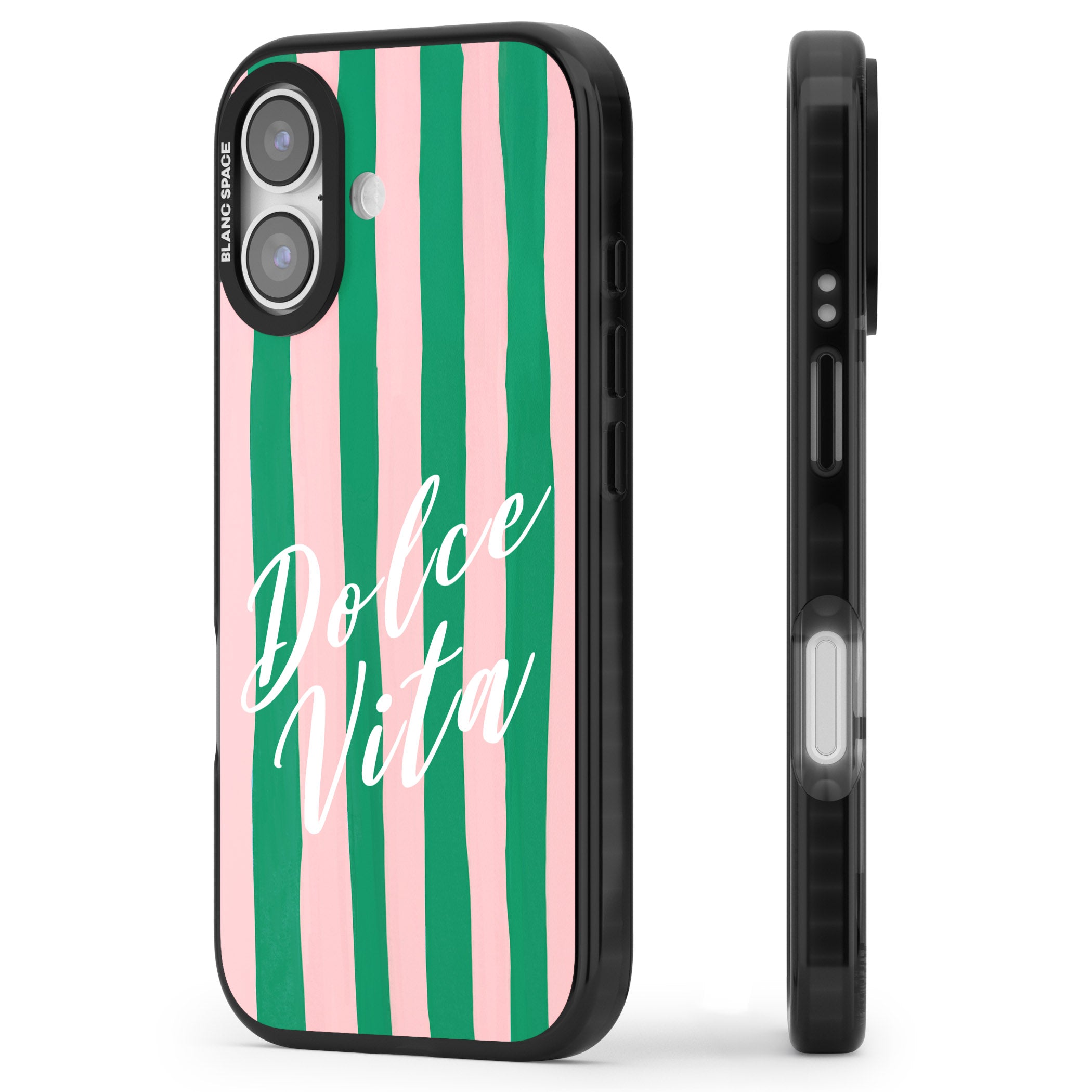 Dolce Vita iPhone 17 Impact Pro Black Phone Case Side Profile