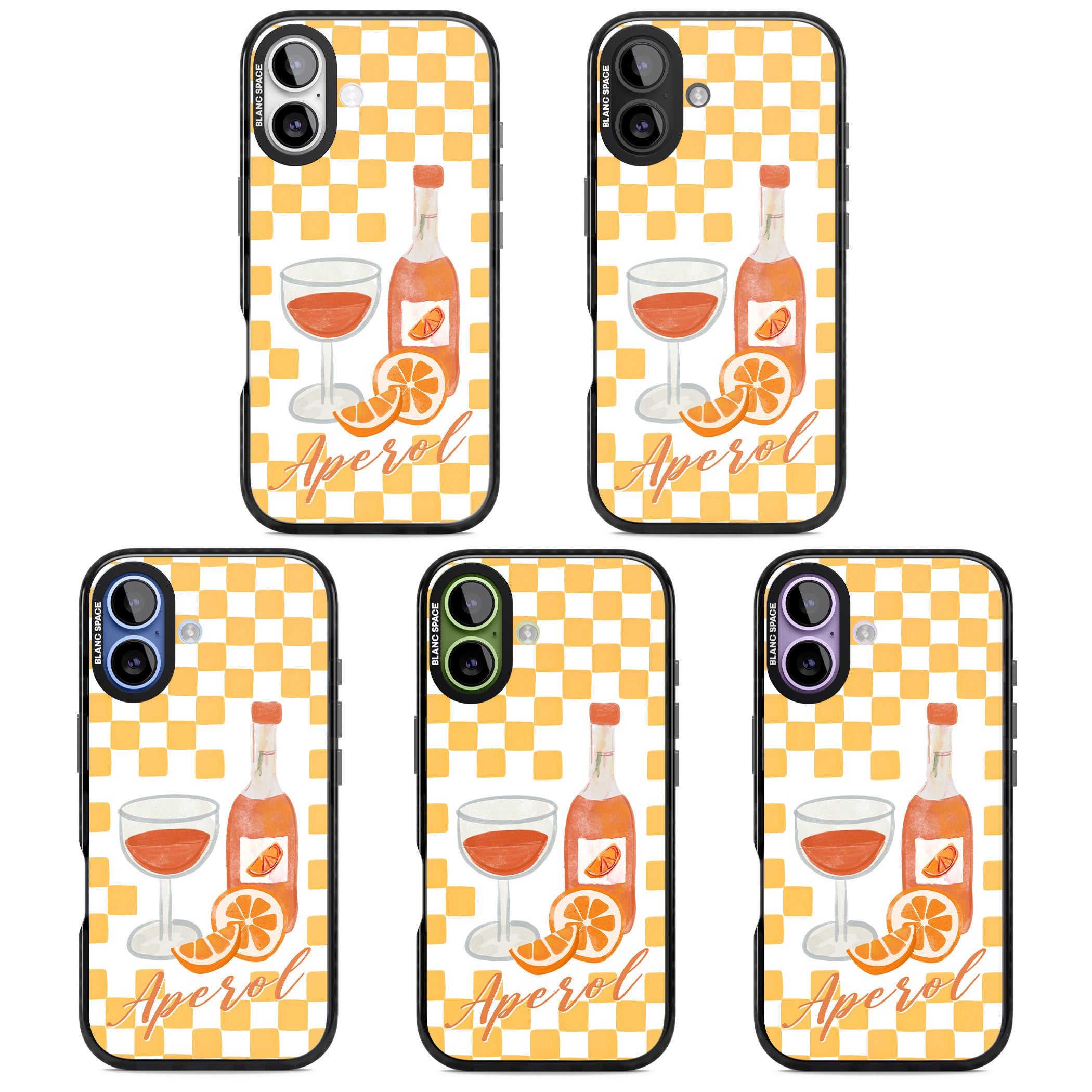 Checked Spritz iPhone 17 Impact Pro Black Phone Case APT Impact Protection