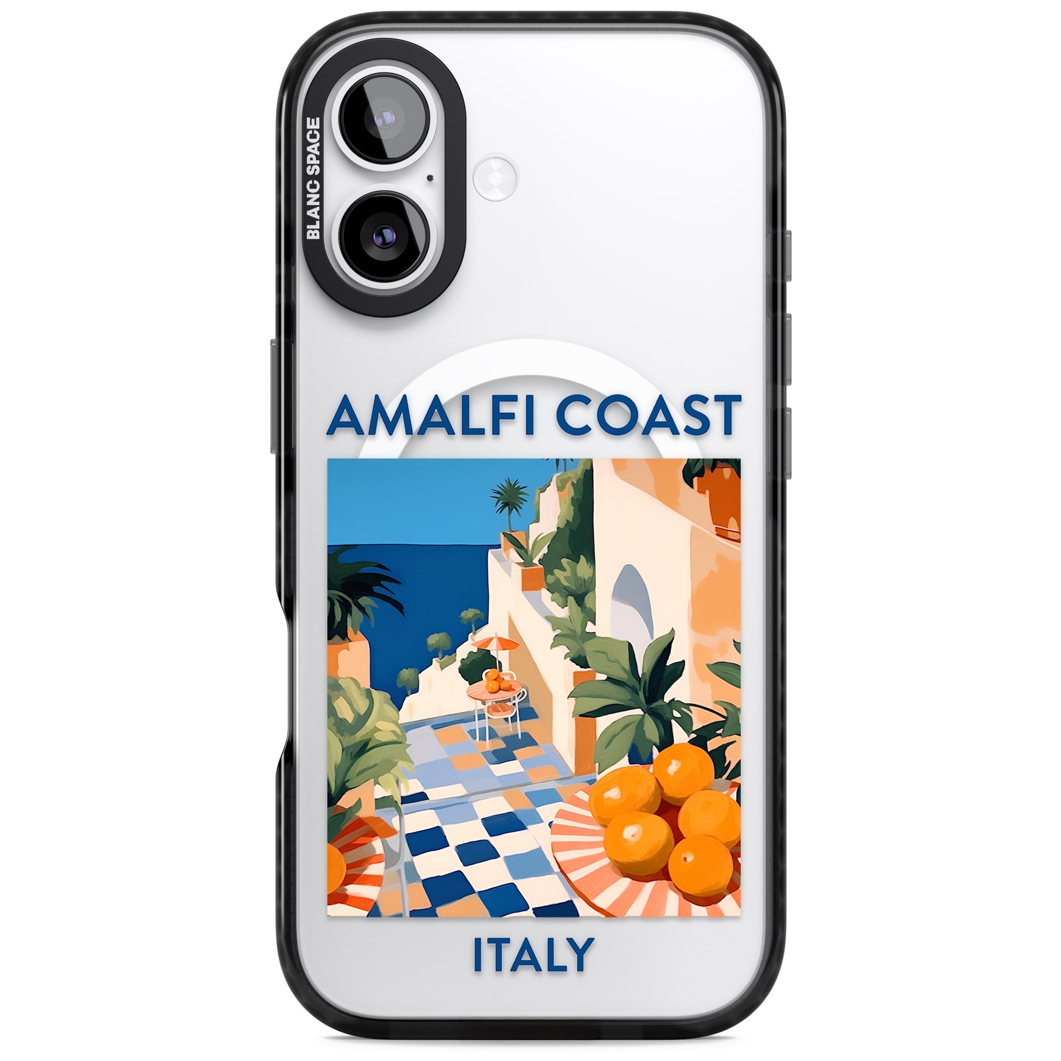 Amalfi Coast iPhone 17 Impact Pro Black Phone Case