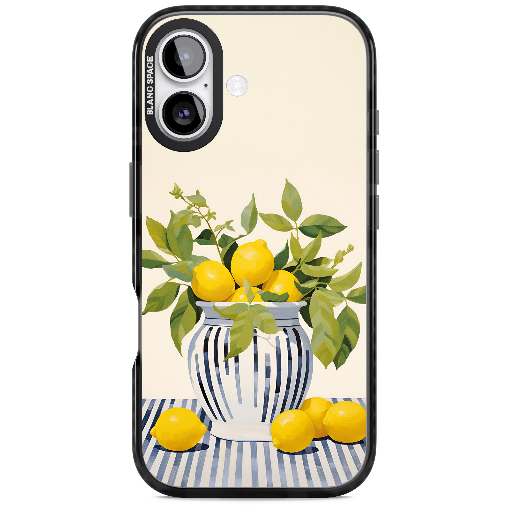Lemon Plant Vase iPhone 17 Impact Pro Black Phone Case
