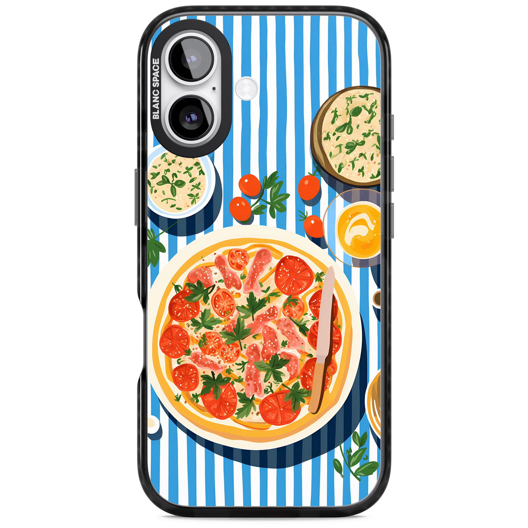 Italian Platter iPhone 17 Impact Pro Black Phone Case