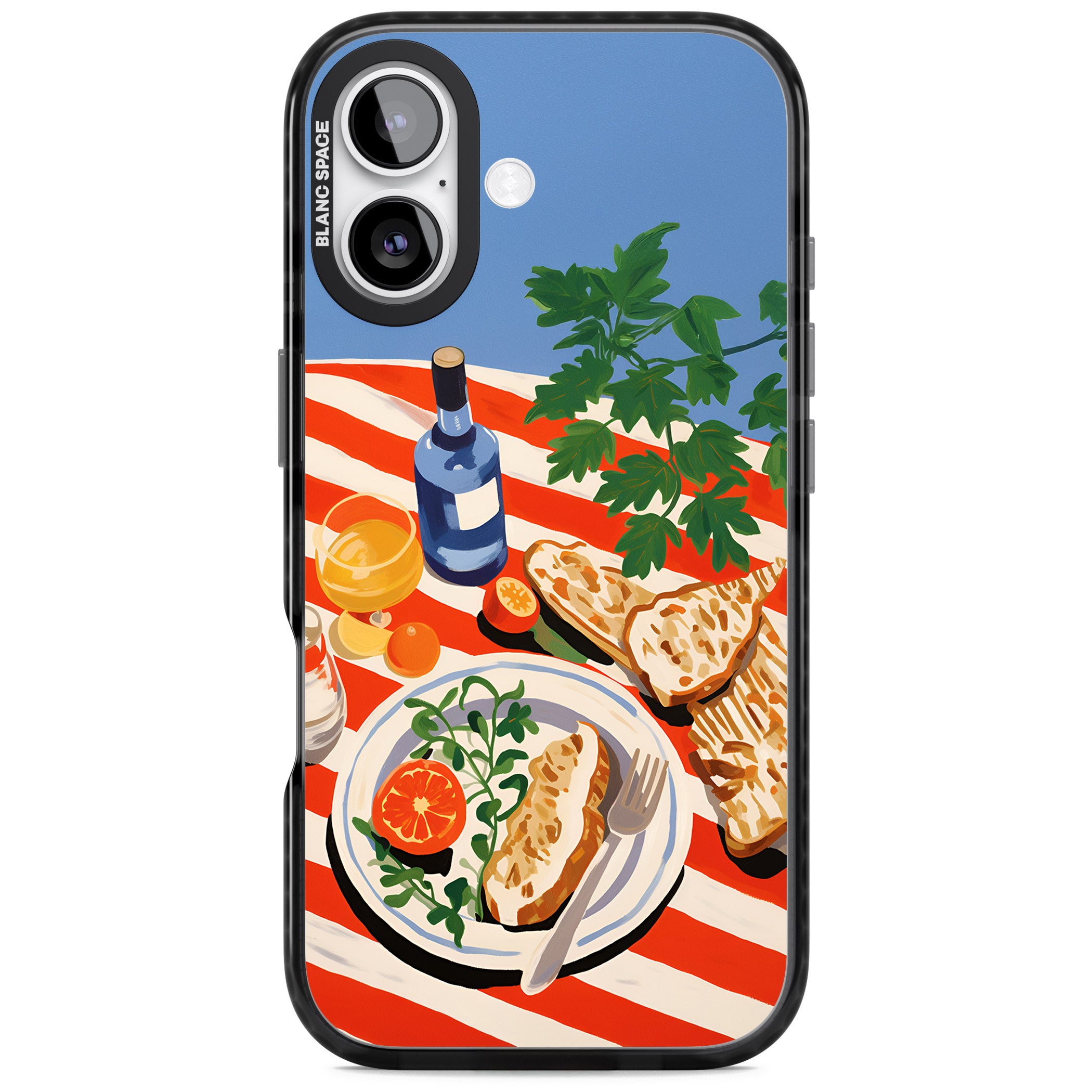 Mediterranean Lunch Table iPhone 17 Impact Pro Black Phone Case