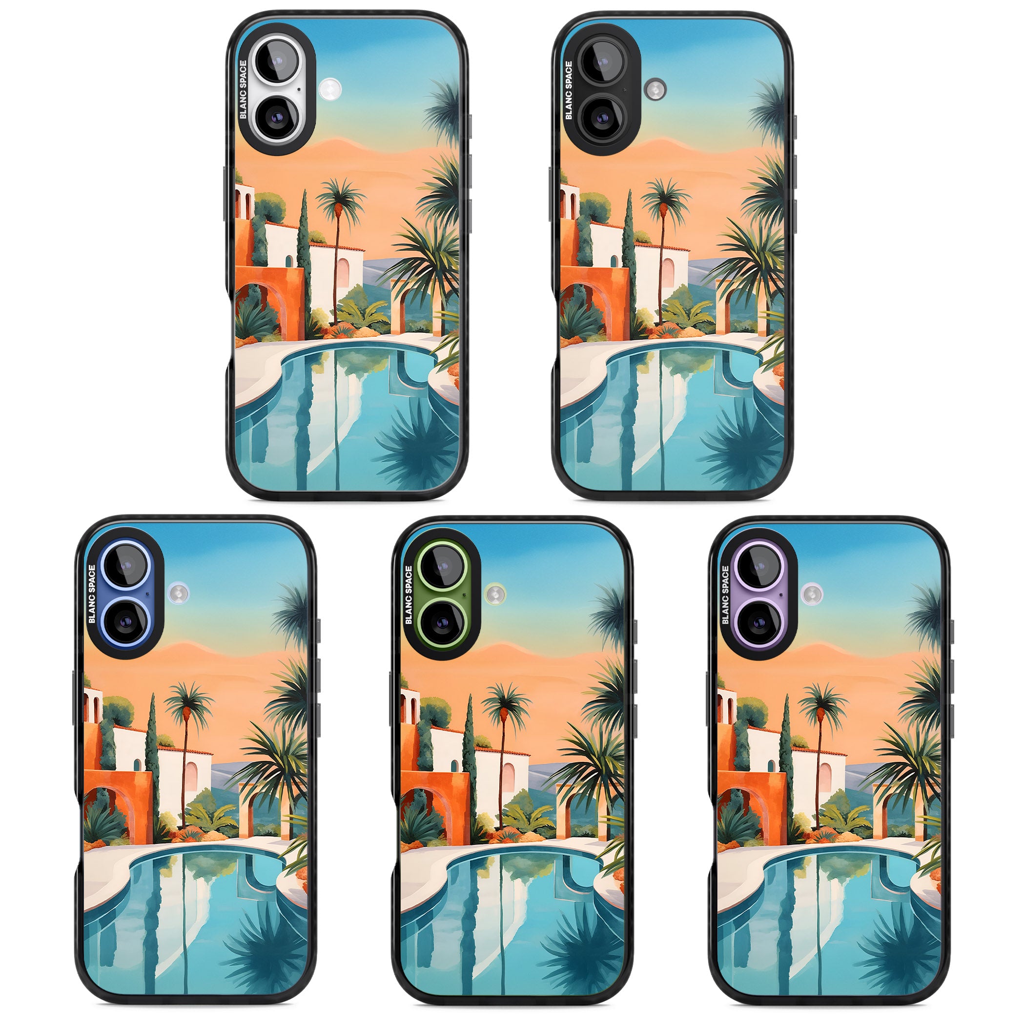 Villa Sunset iPhone 17 Impact Pro Black Phone Case APT Impact Protection