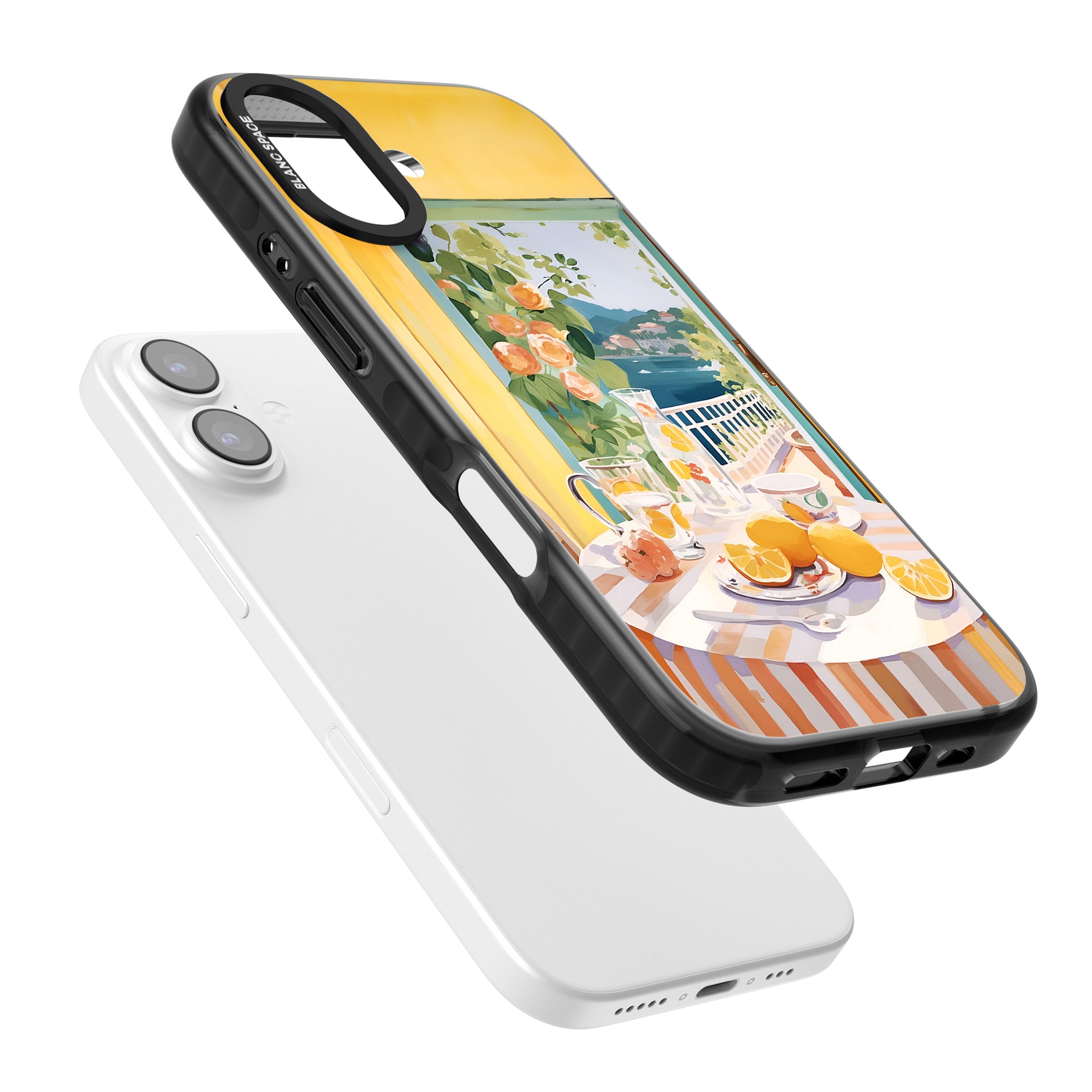 Amalfi Breakfast Balcony iPhone 17 Impact Pro Black Phone Case Colours