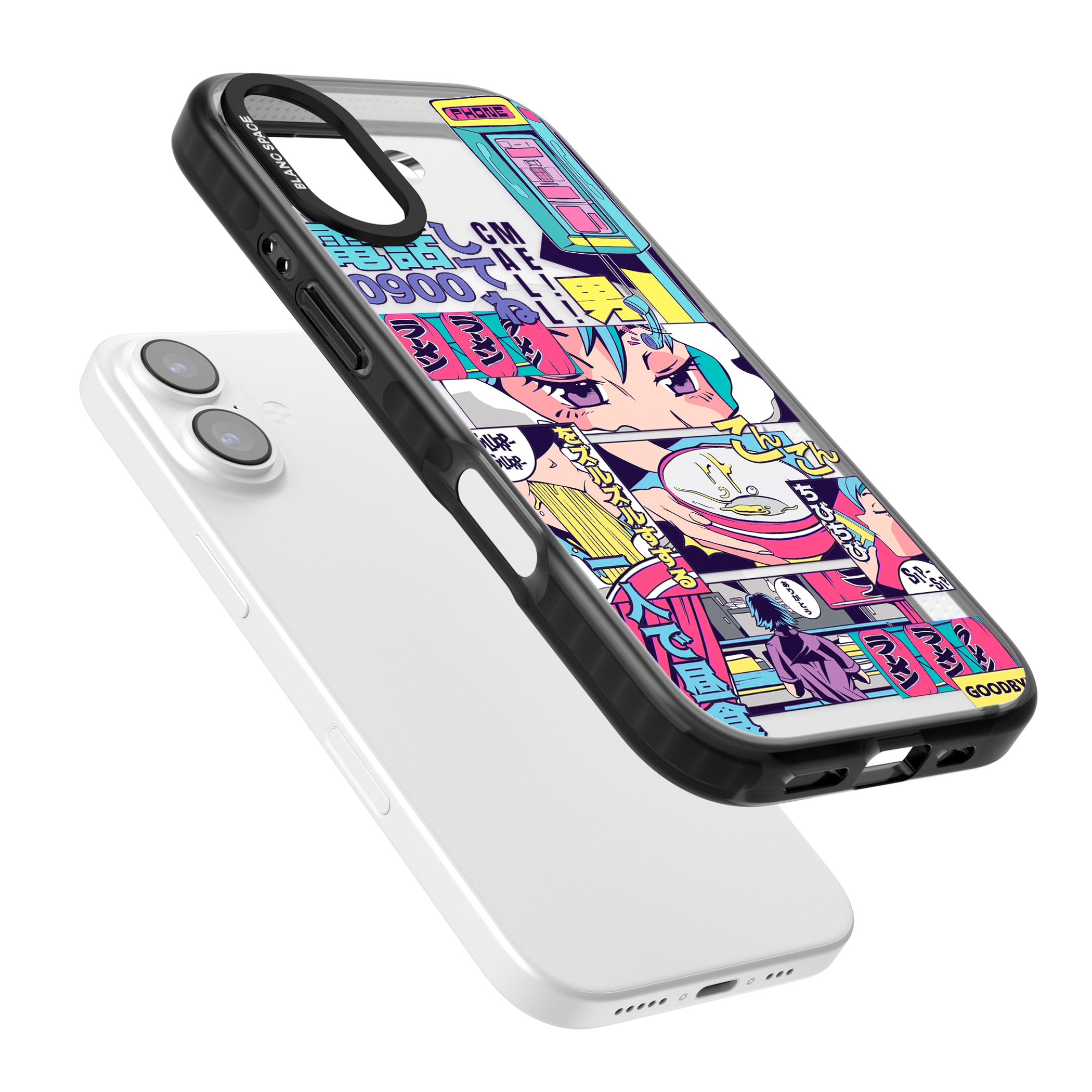 Vibrant Anime Comic iPhone 17 Impact Pro Black Phone Case Colours
