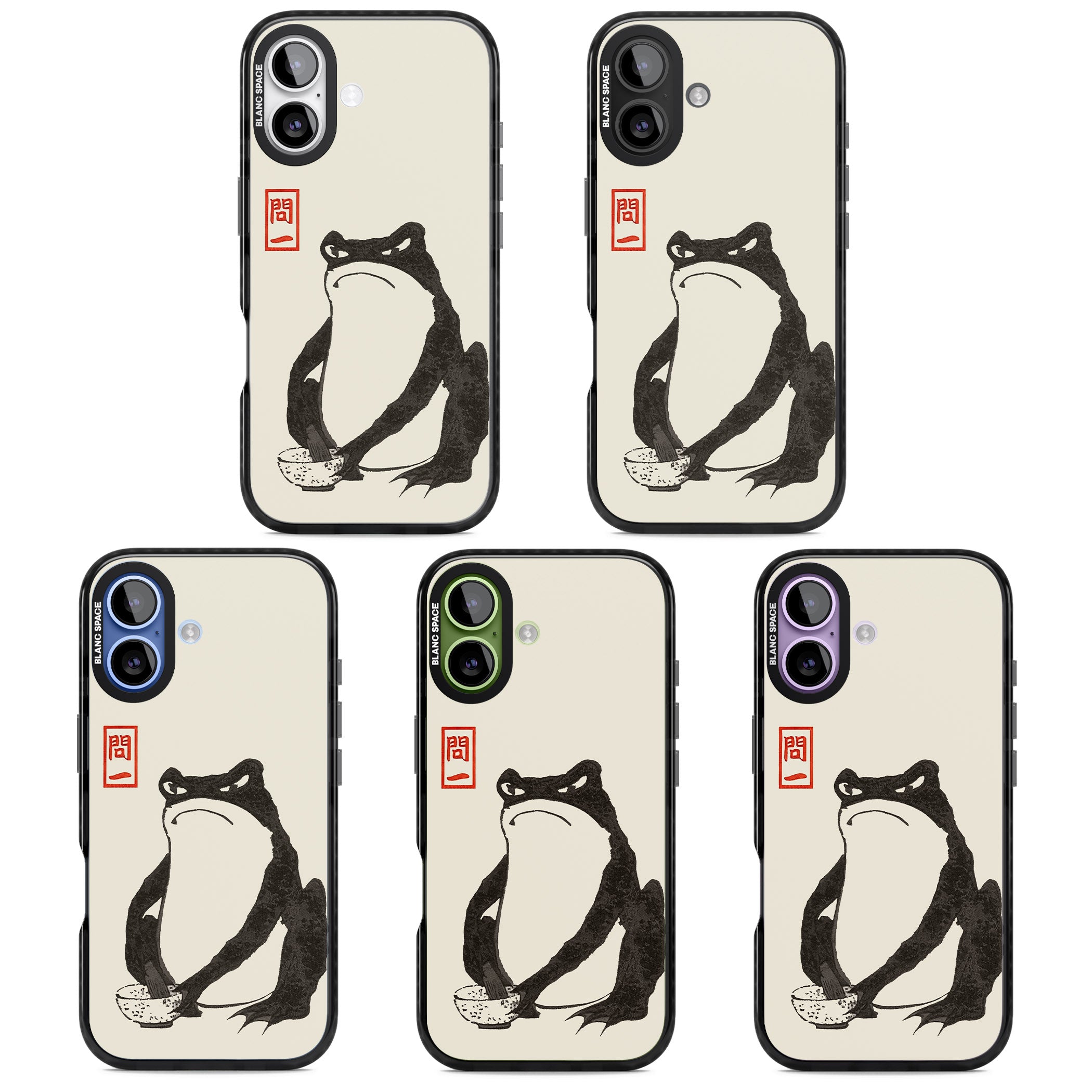 Matsumoto Hoji Grumpy Toad iPhone 17 Impact Pro Black Phone Case APT Impact Protection