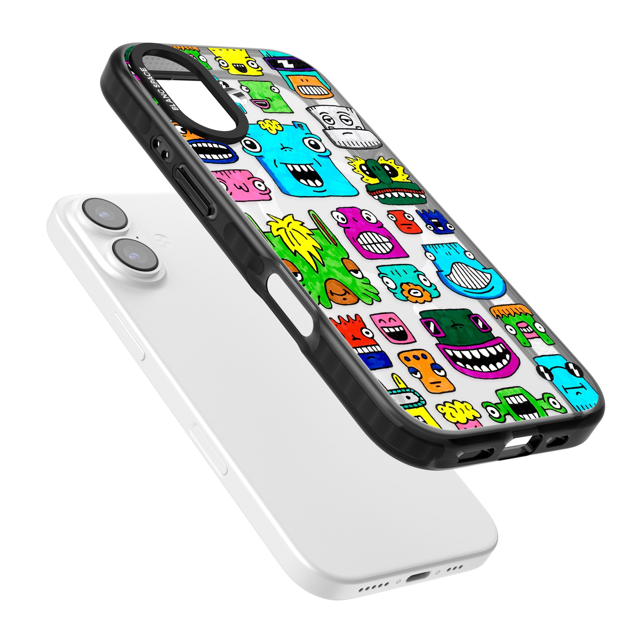 Burst Heads Colour iPhone 17 Impact Pro Black Phone Case Colours