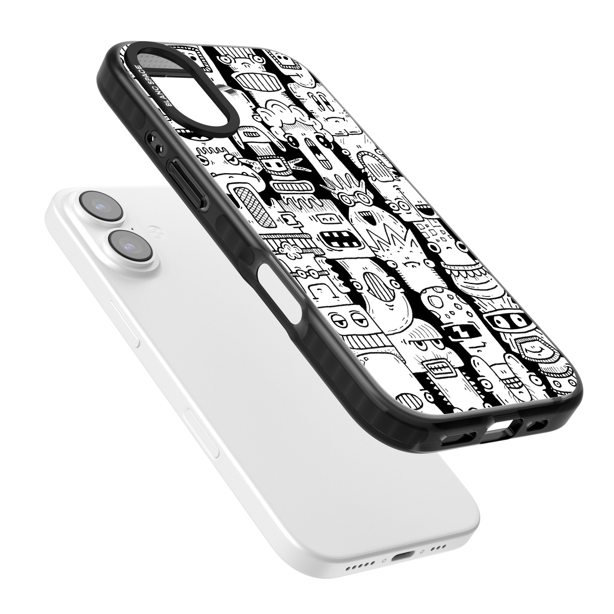 Monochrome Heads iPhone 17 Impact Pro Black Phone Case Colours