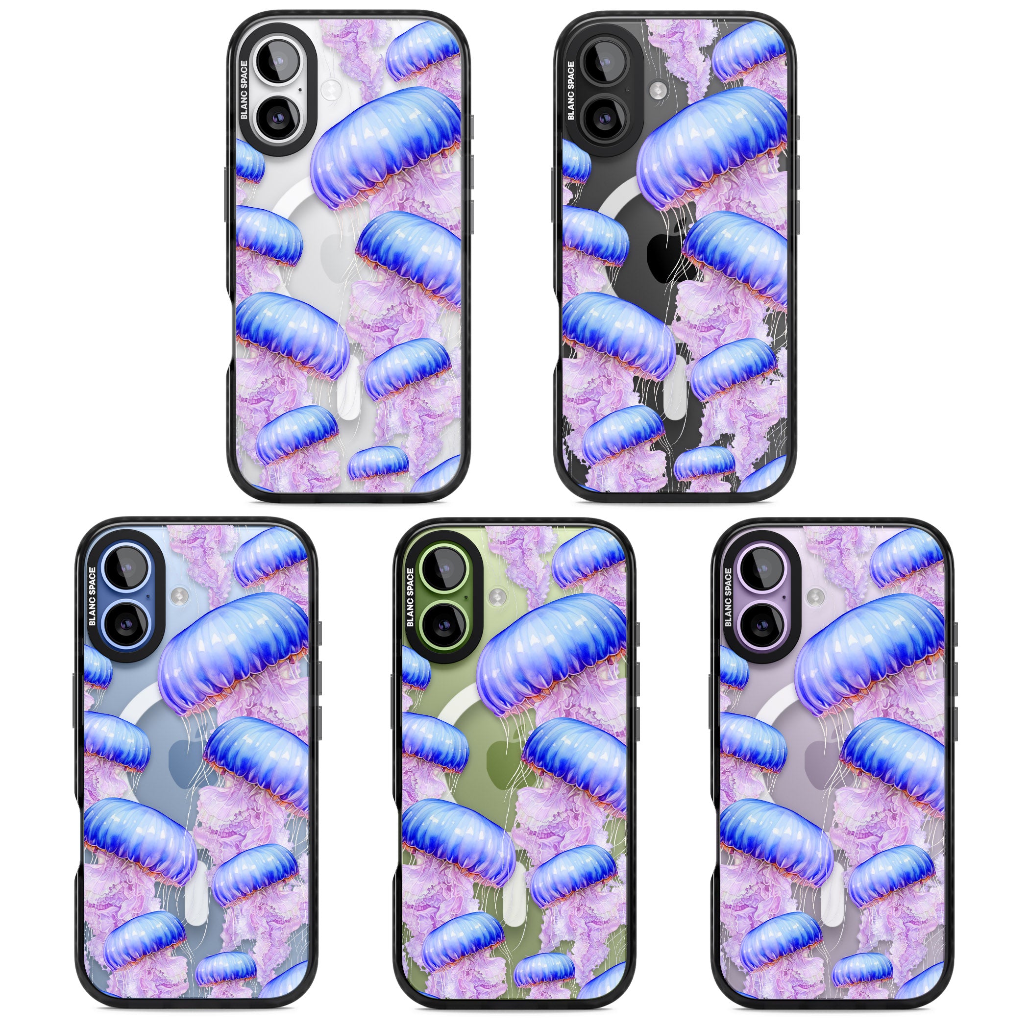Jellyfish iPhone 17 Impact Pro Black Phone Case APT Impact Protection