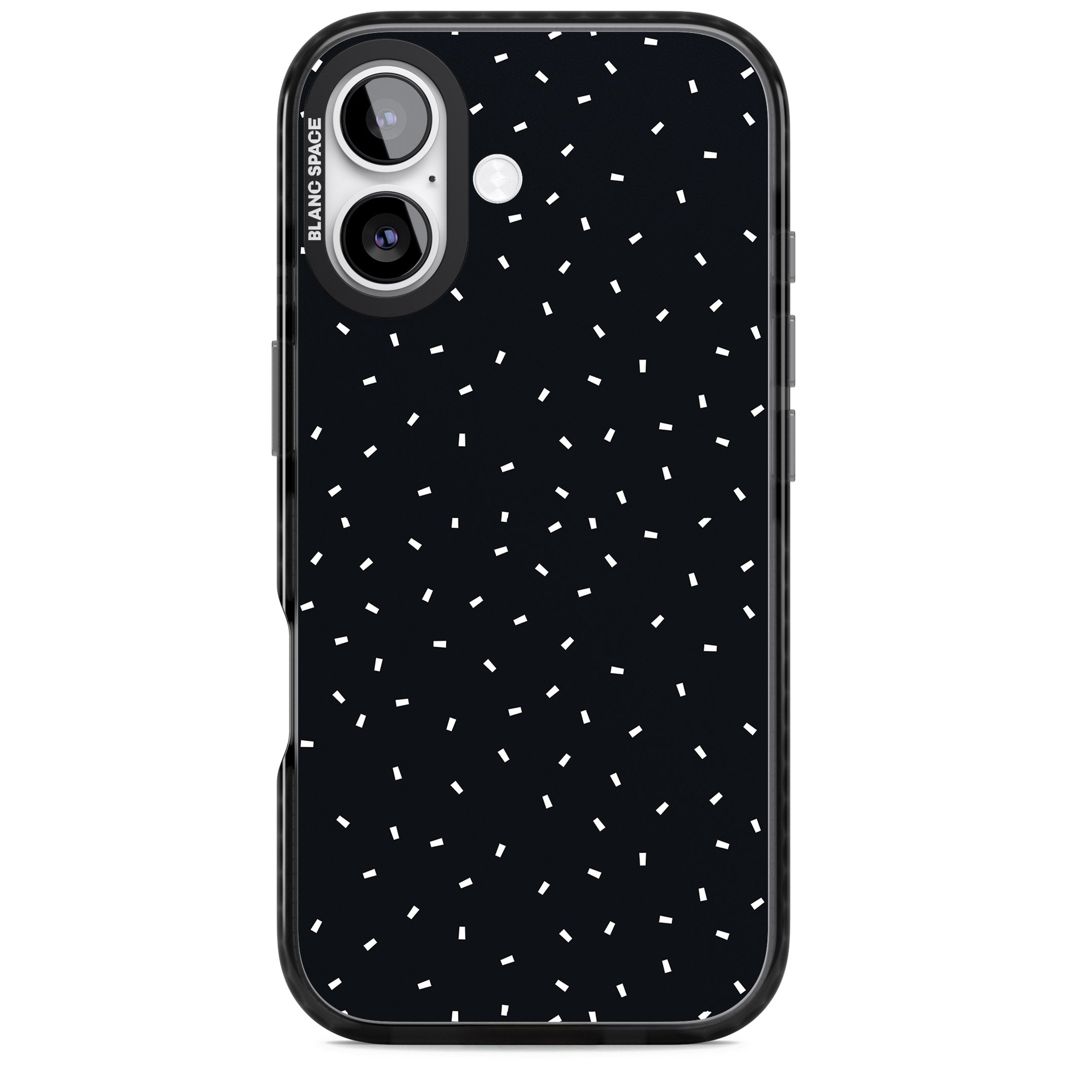 Confetti (Black) iPhone 17 Impact Pro Black Phone Case
