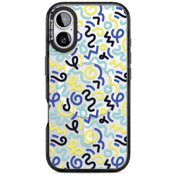 Blue & Yellow Memphis Retro