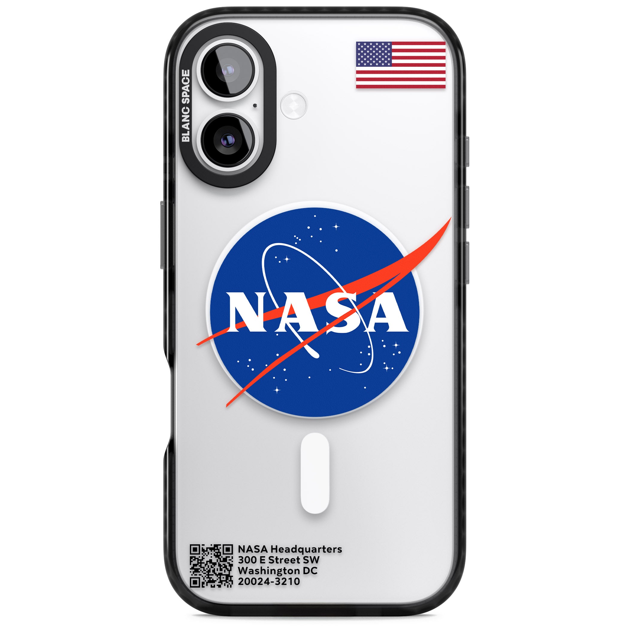 Nasa Meatball iPhone 17 Impact Pro Black Phone Case