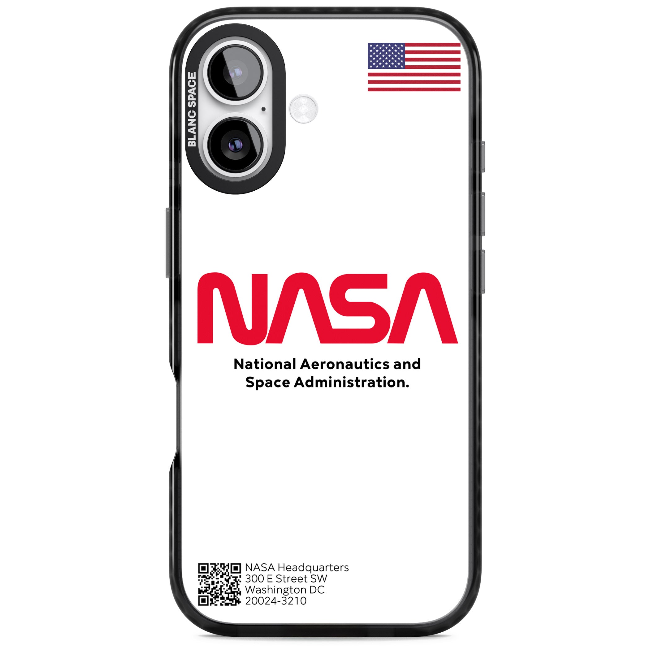Nasa The Worm iPhone 17 Impact Pro Black Phone Case