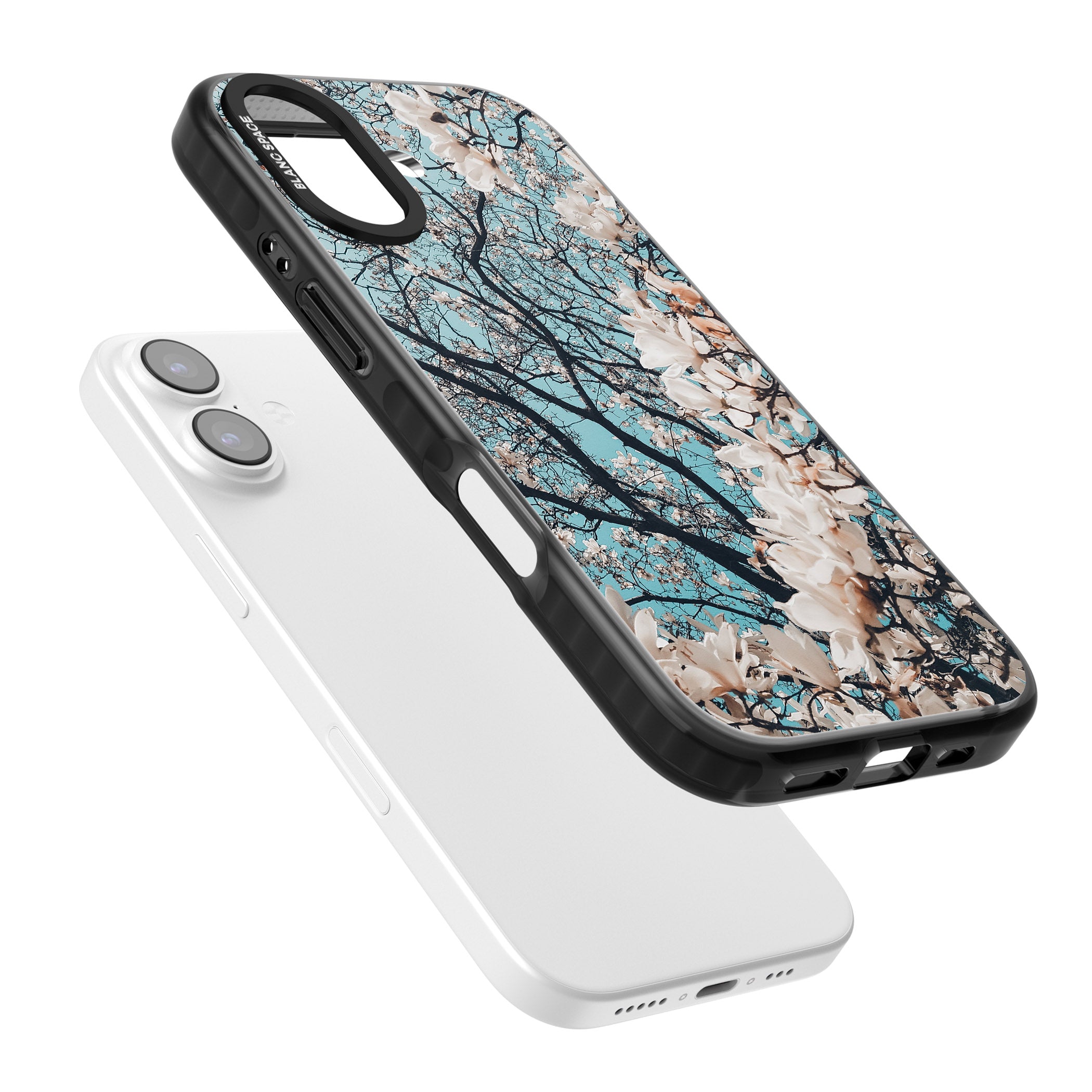 Magnolia Bloom iPhone 17 Impact Pro Black Phone Case Colours