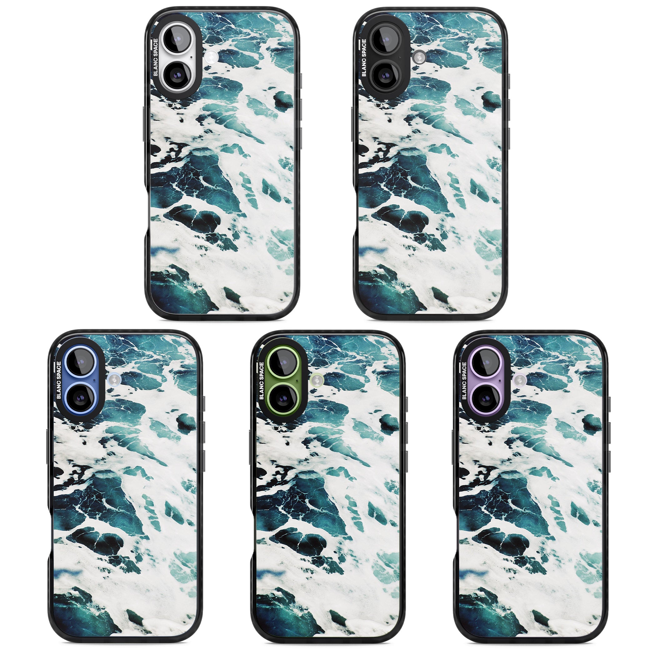 Ocean Surge iPhone 17 Impact Pro Black Phone Case APT Impact Protection