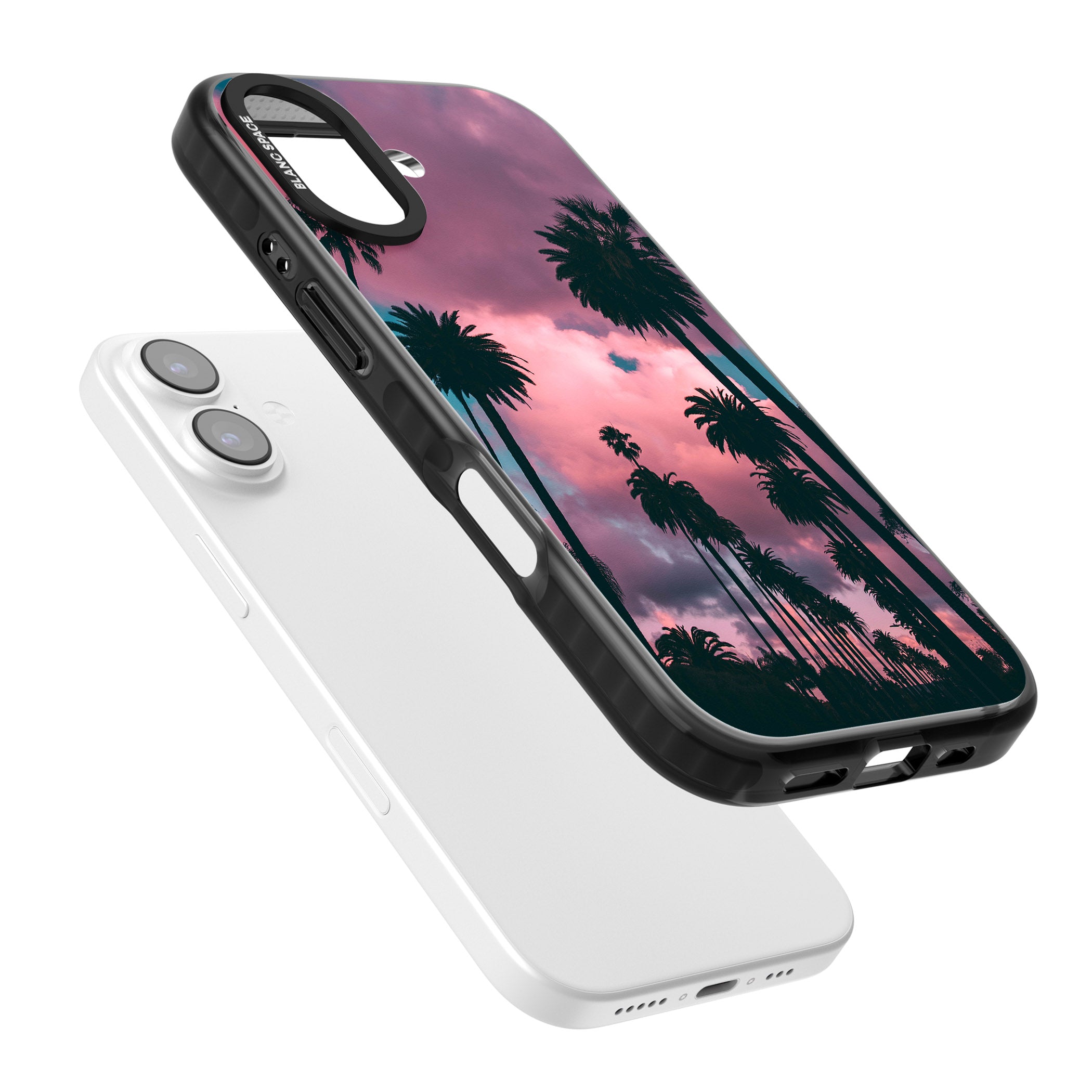 Sunset Palms iPhone 17 Impact Pro Black Phone Case Colours
