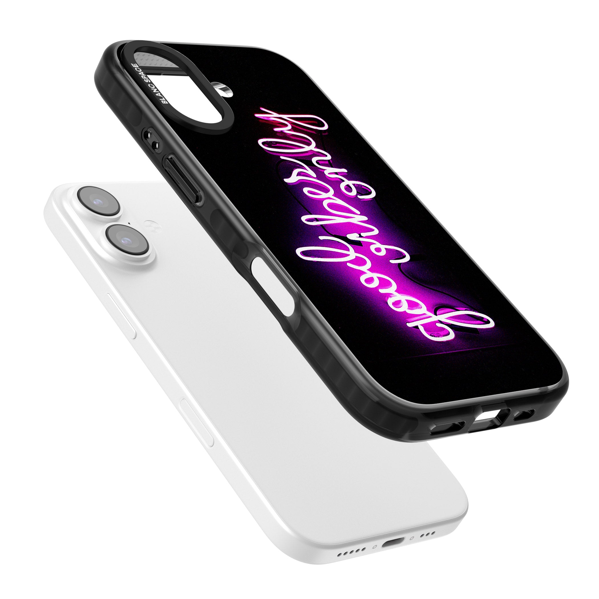 Good Vibes Only Neon Glow iPhone 17 Impact Pro Black Phone Case Colours