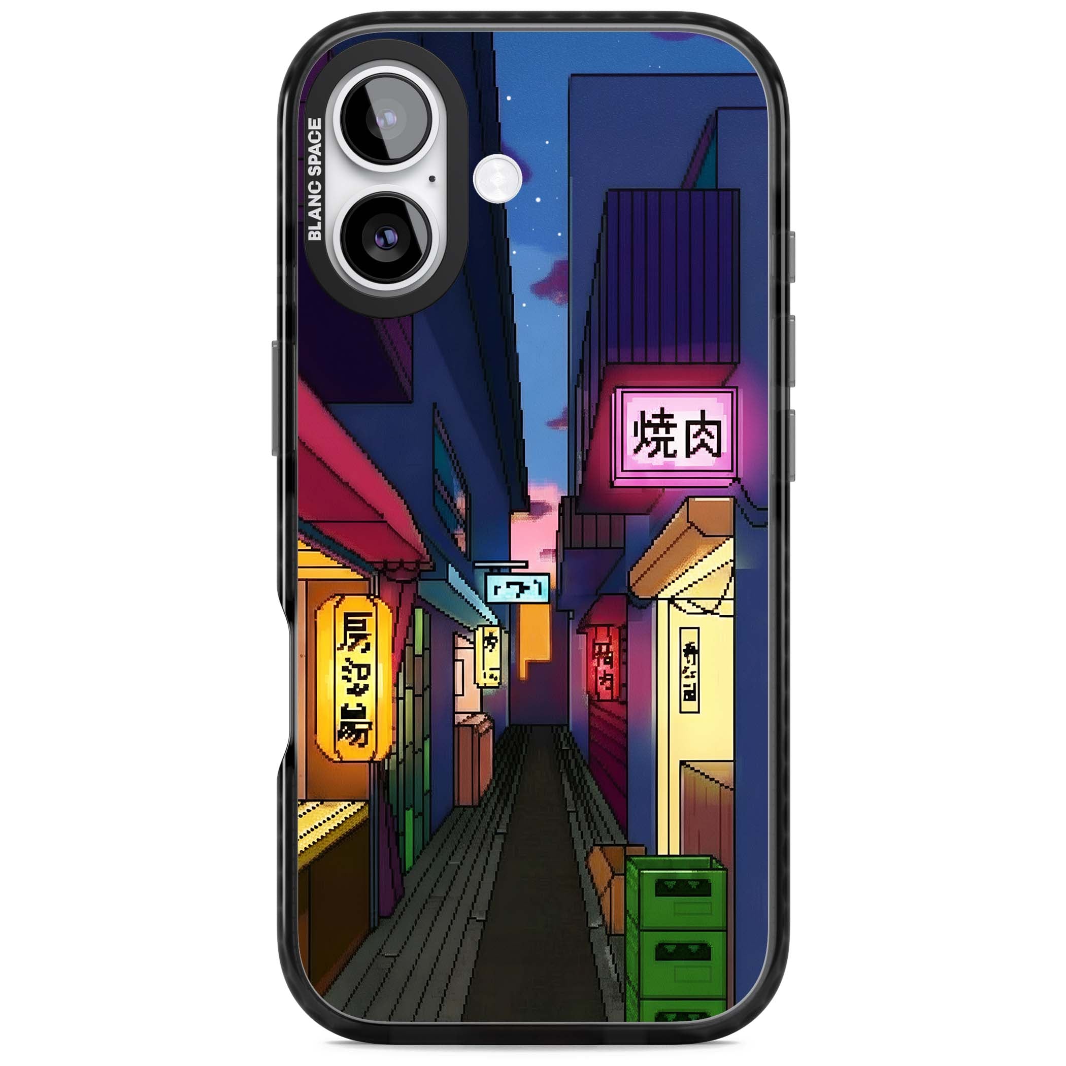 Nights In The Yokocho for him iPhone case | Black Impact Magsafe case for iPhone 17