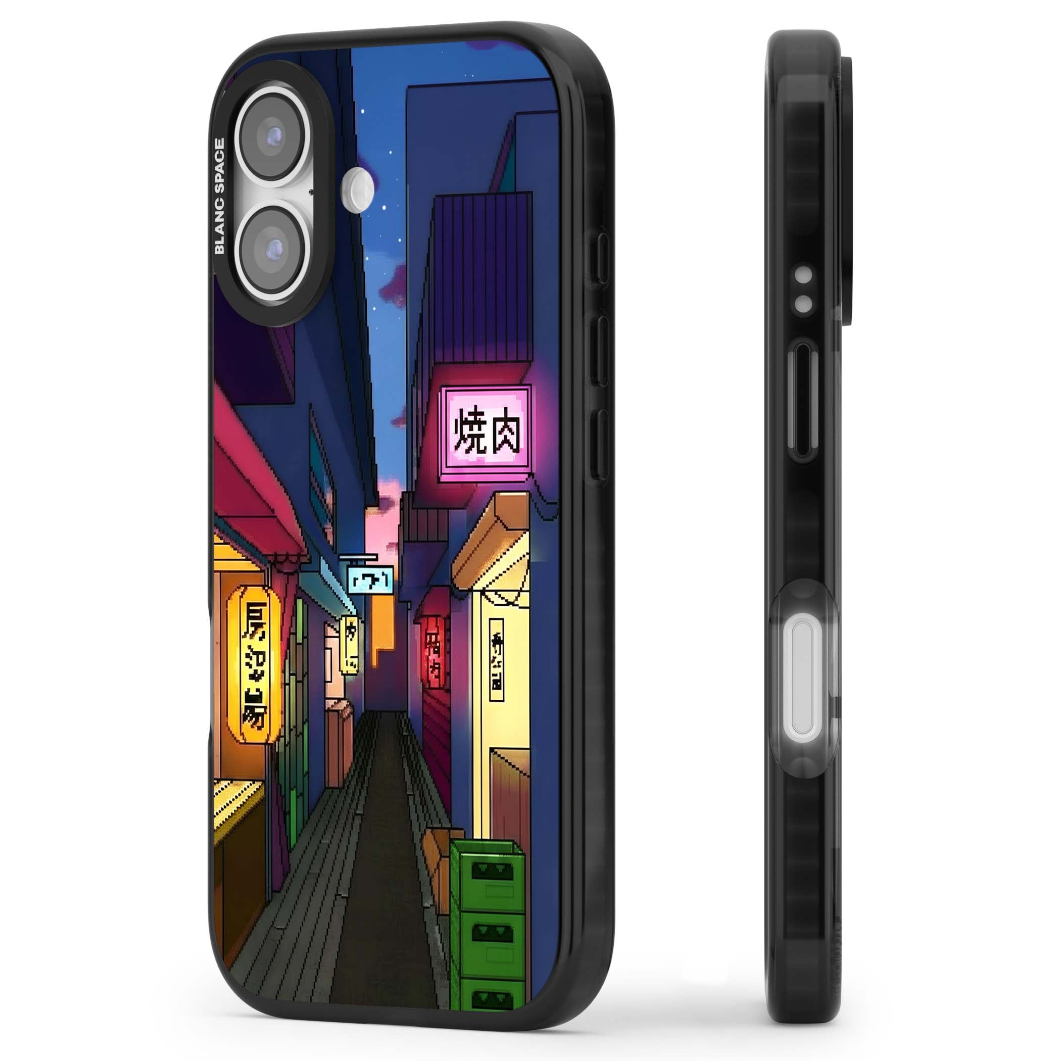 Nights In The Yokocho for him iPhone case | Black Impact Magsafe case for iPhone 17