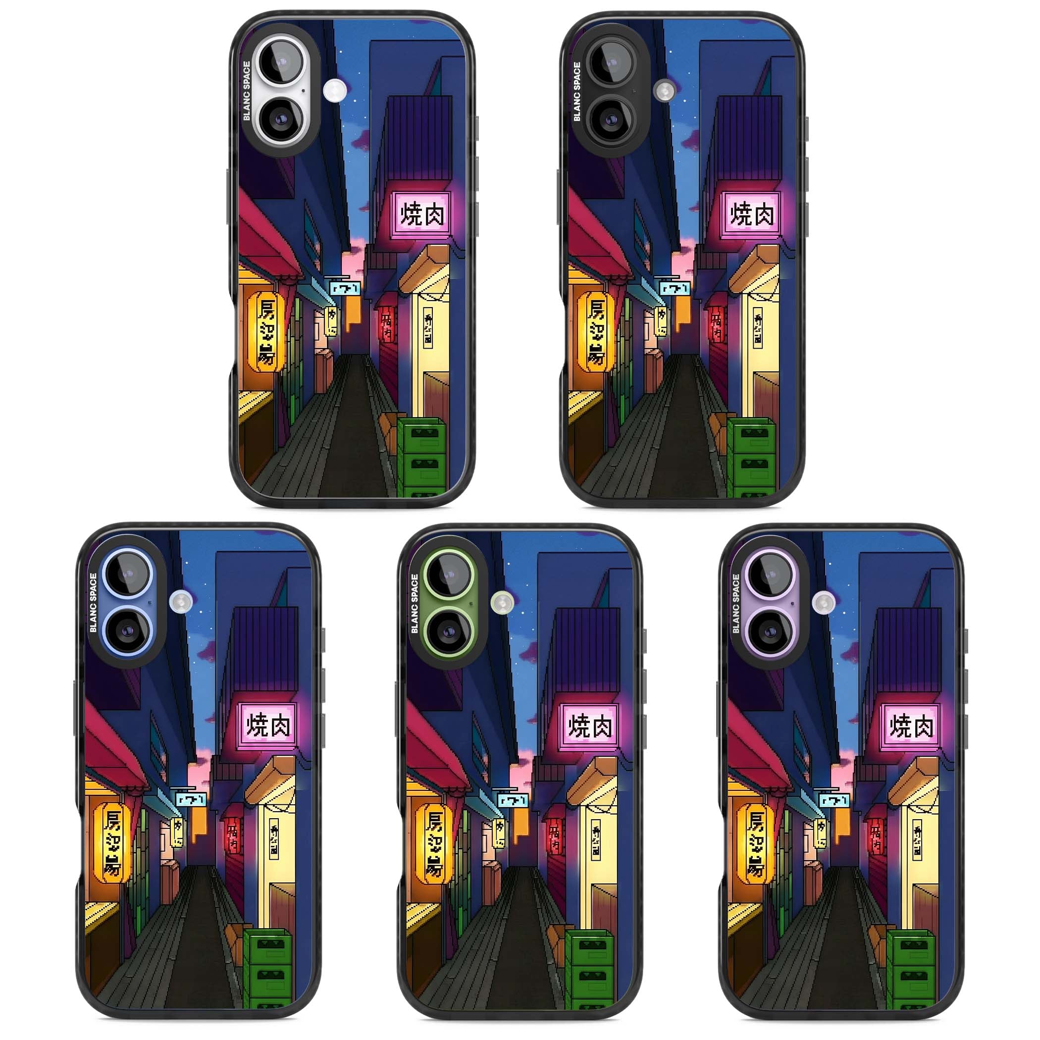 Nights In The Yokocho for him iPhone case | Black Impact Magsafe case for iPhone 17