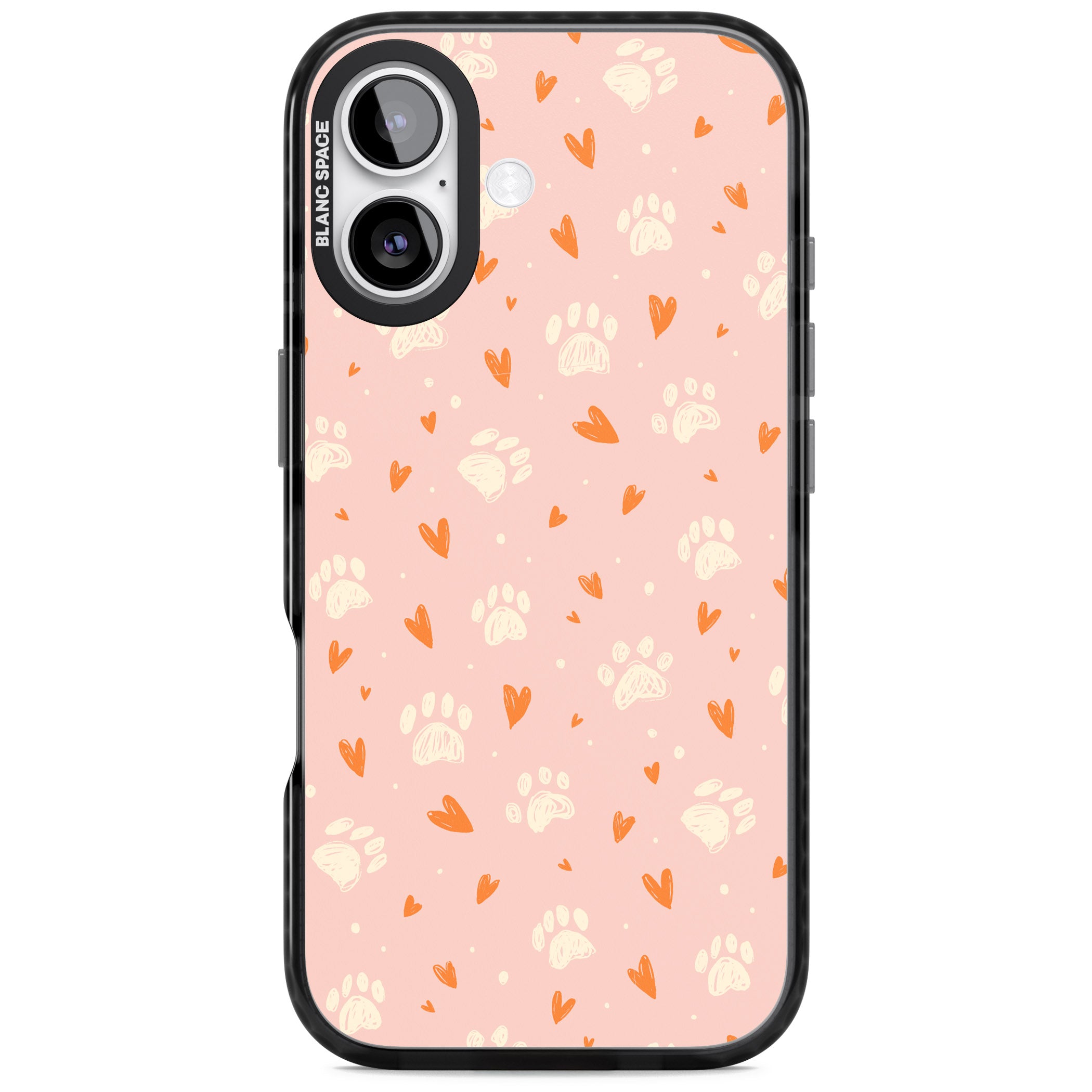 Paws & Hearts iPhone 17 Impact Pro Black Phone Case
