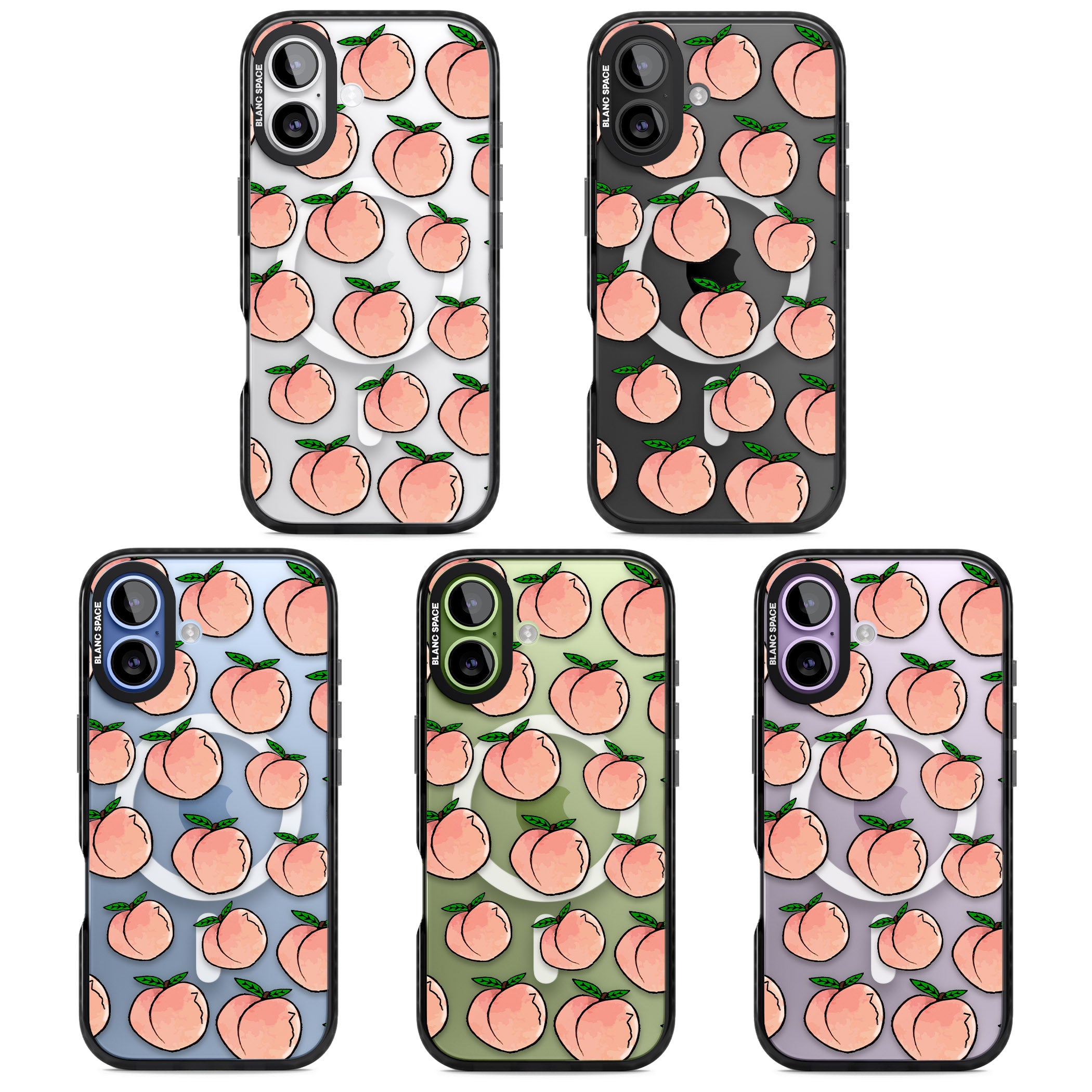 Peachy Picnic iPhone 17 Impact Pro Black Phone Case APT Impact Protection