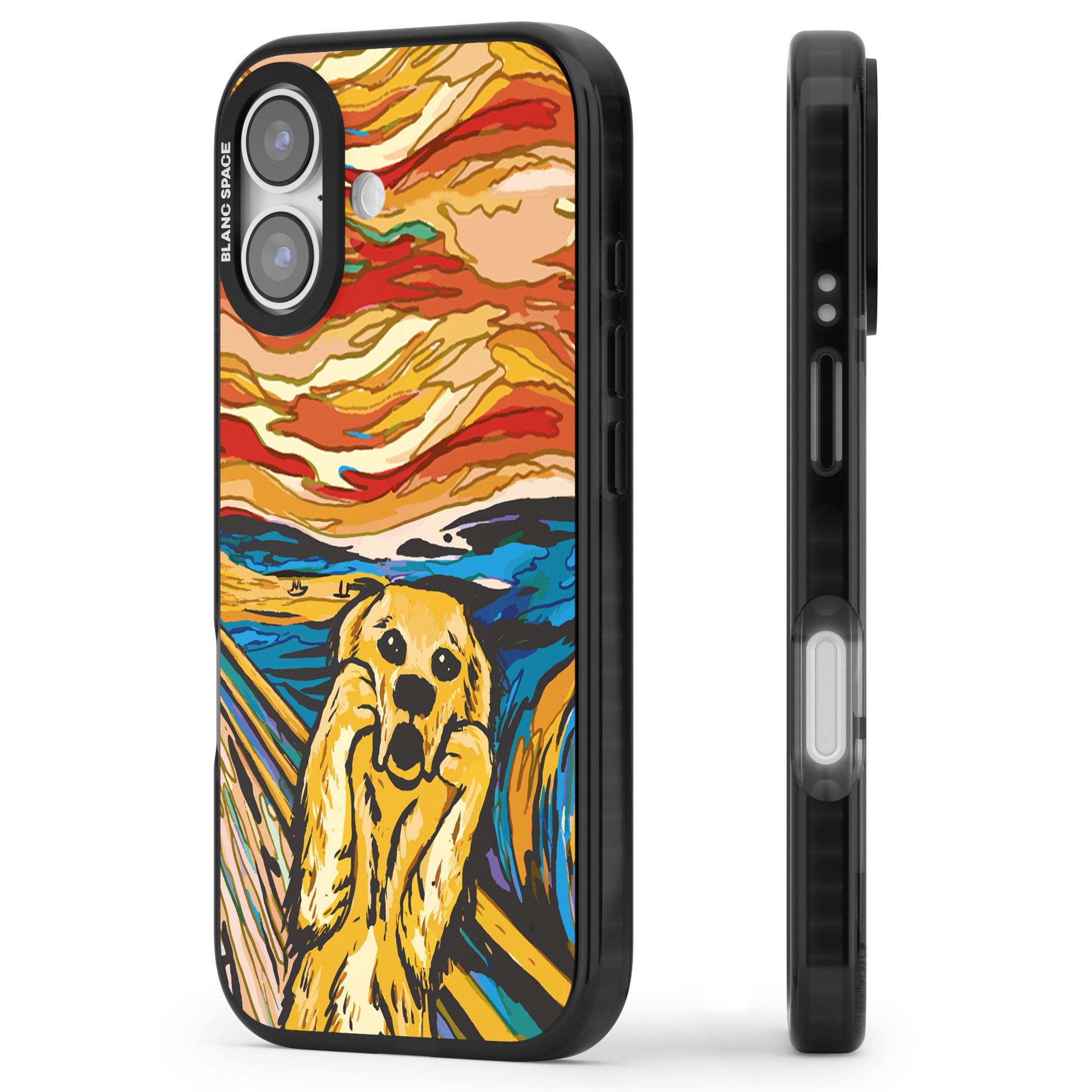 The Bark iPhone 17 Impact Pro Black Phone Case Side Profile