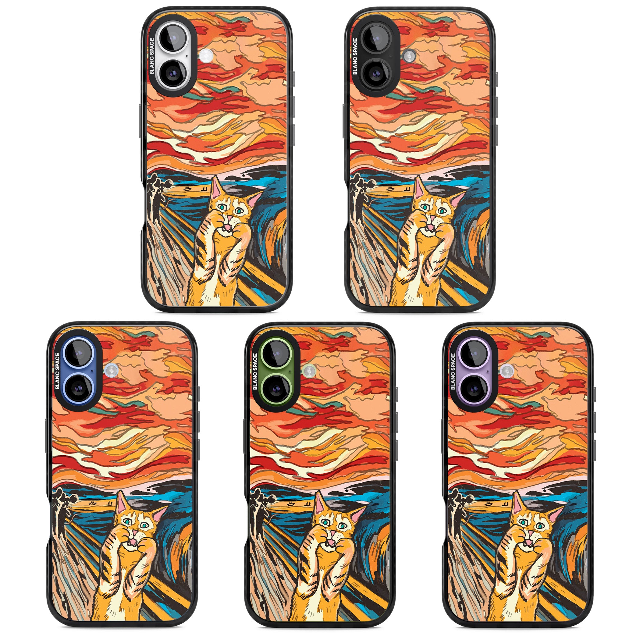 The Meow iPhone 17 Impact Pro Black Phone Case APT Impact Protection